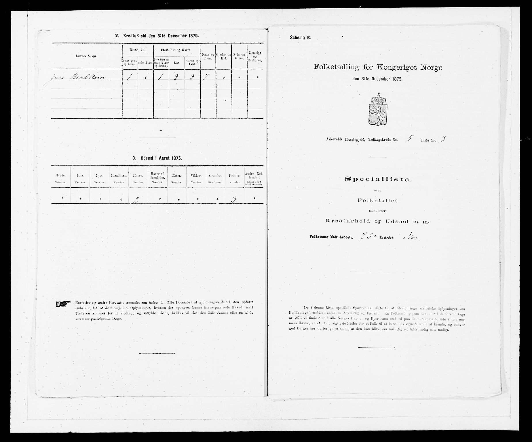 SAB, 1875 census for 1428P Askvoll, 1875, p. 366