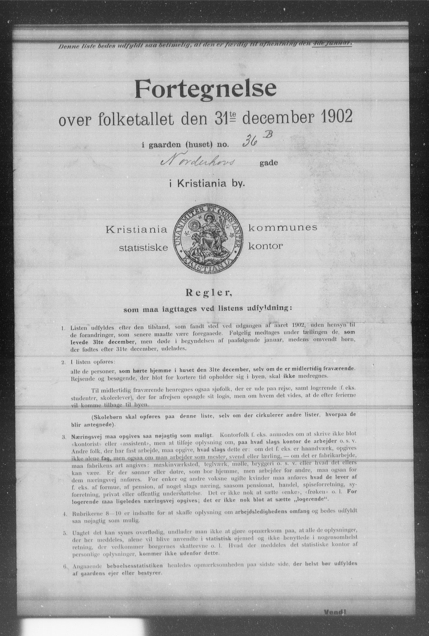 OBA, Municipal Census 1902 for Kristiania, 1902, p. 13835