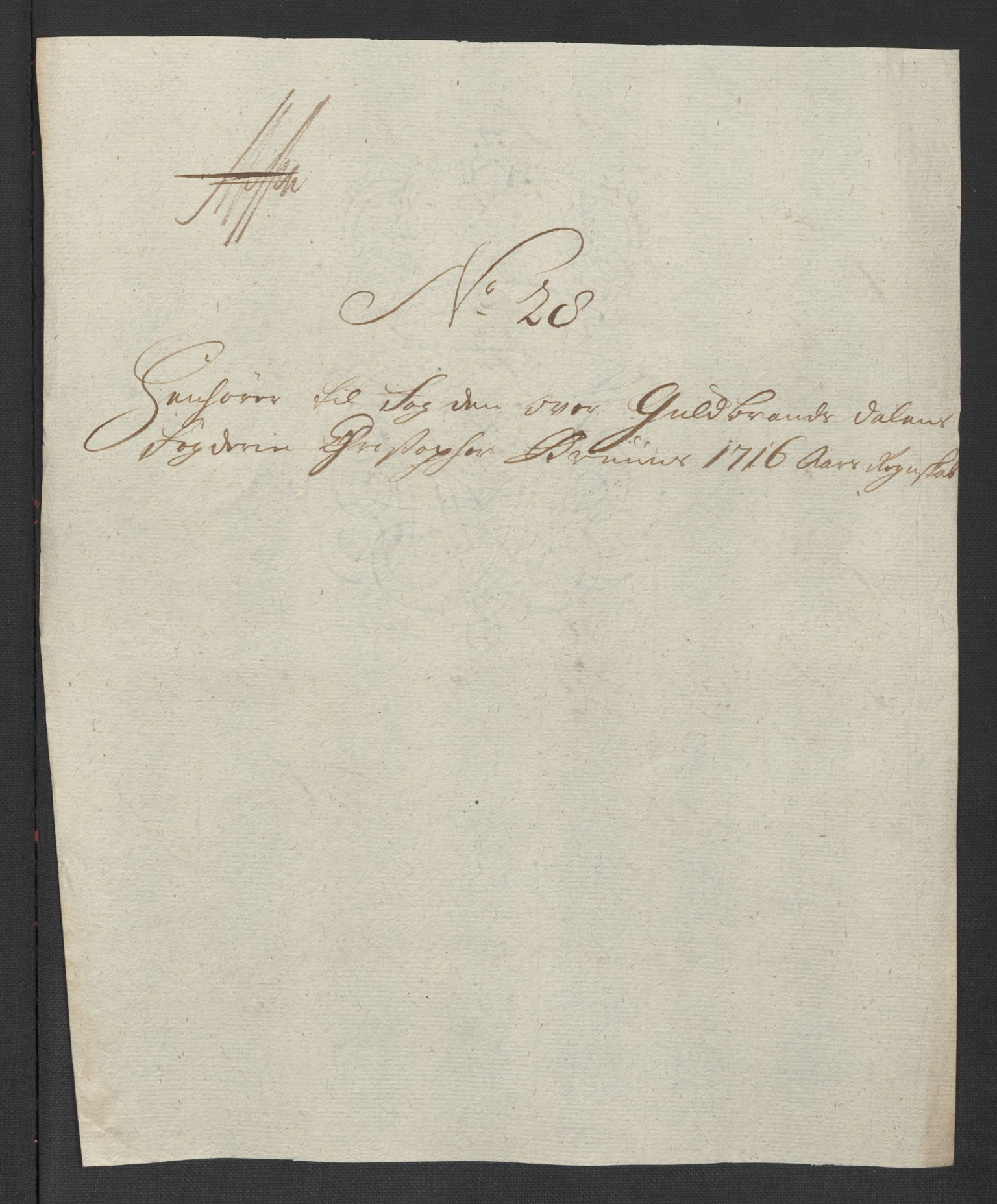 Rentekammeret inntil 1814, Reviderte regnskaper, Fogderegnskap, AV/RA-EA-4092/R17/L1186: Fogderegnskap Gudbrandsdal, 1716, p. 279