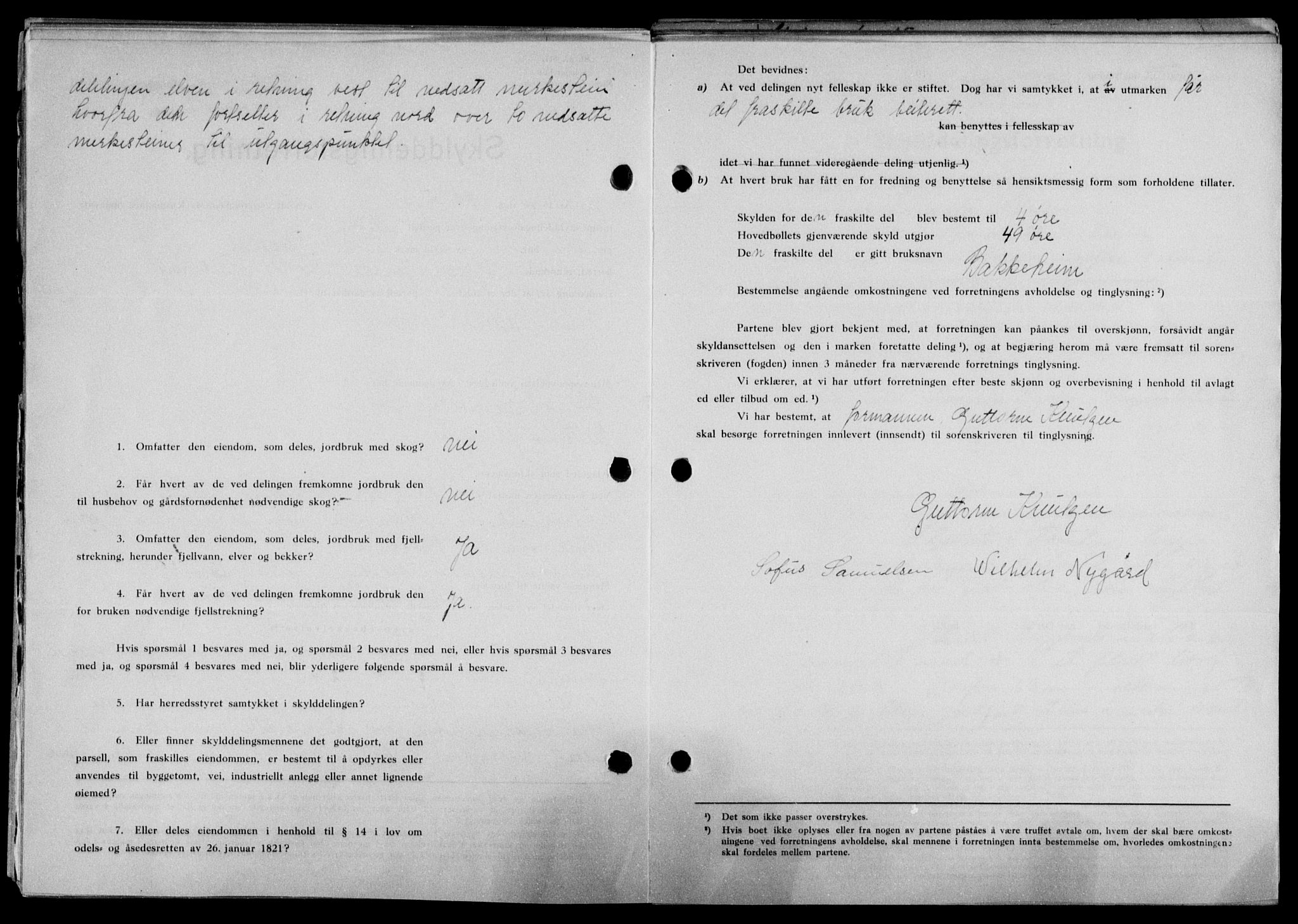 Lofoten sorenskriveri, SAT/A-0017/1/2/2C/L0014a: Mortgage book no. 14a, 1946-1946, Diary no: : 1088/1946