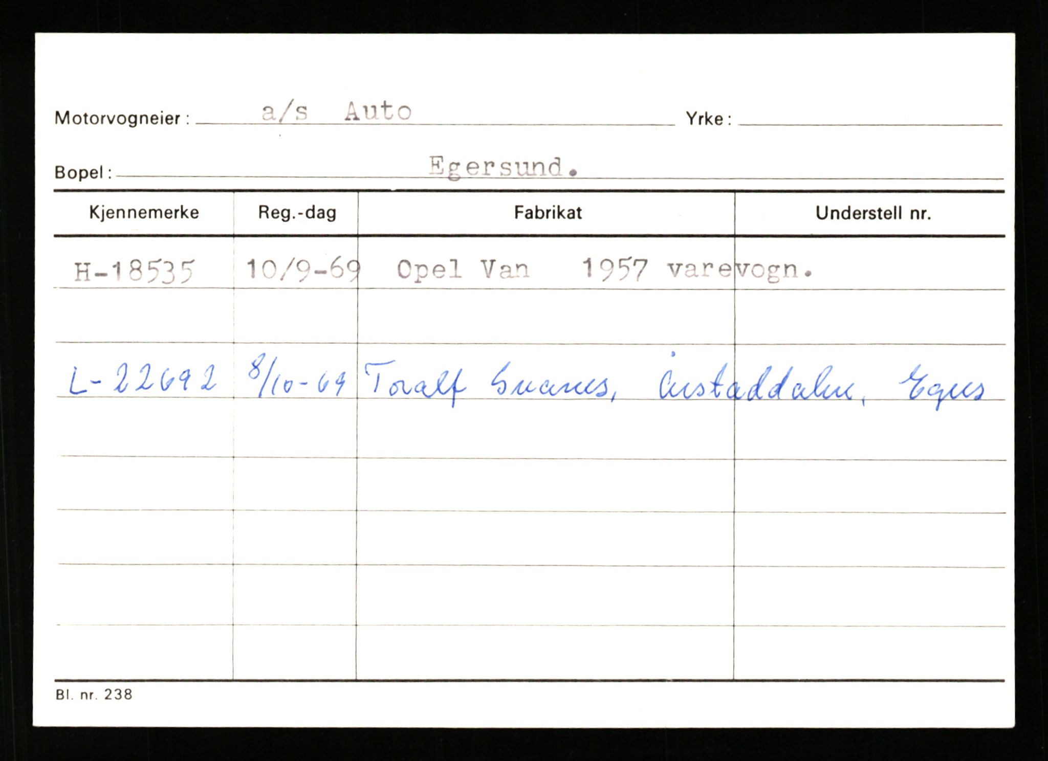 Stavanger trafikkstasjon, AV/SAST-A-101942/0/G/L0004: Registreringsnummer: 15497 - 22957, 1930-1971, p. 1345