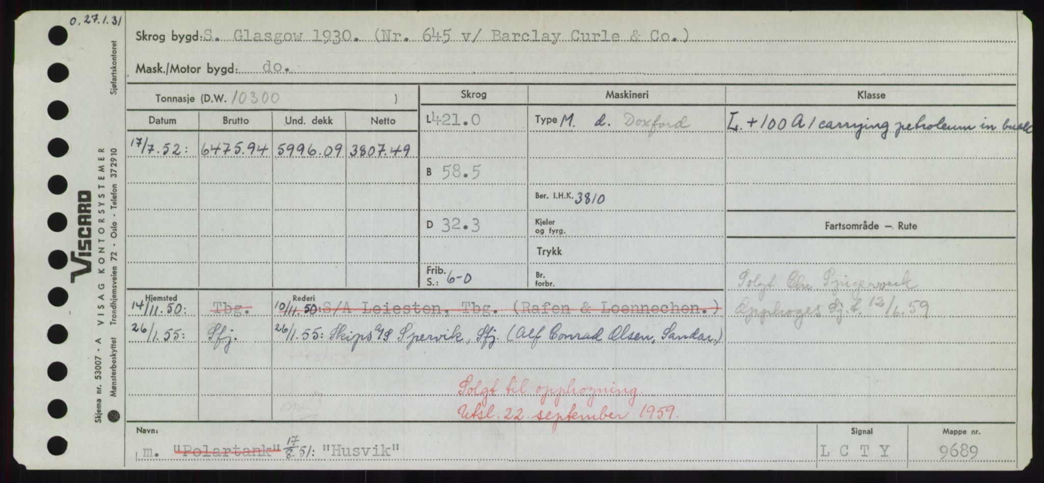 Sjøfartsdirektoratet med forløpere, Skipsmålingen, AV/RA-S-1627/H/Hd/L0017: Fartøy, Holi-Hå, p. 175