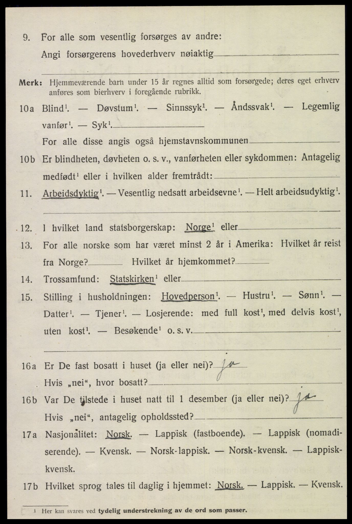 SAT, 1920 census for Skogn, 1920, p. 4596