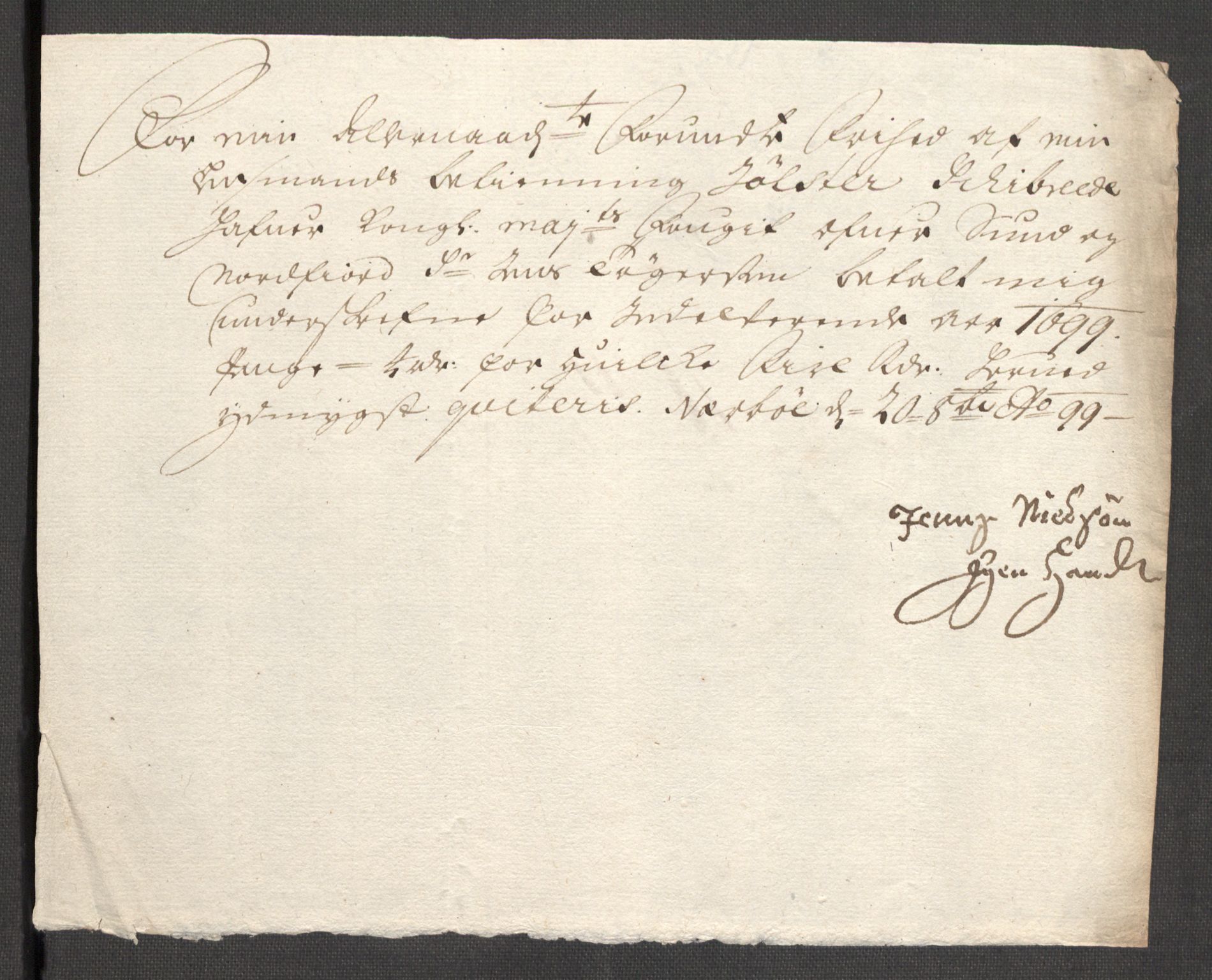 Rentekammeret inntil 1814, Reviderte regnskaper, Fogderegnskap, AV/RA-EA-4092/R53/L3424: Fogderegnskap Sunn- og Nordfjord, 1699, p. 352