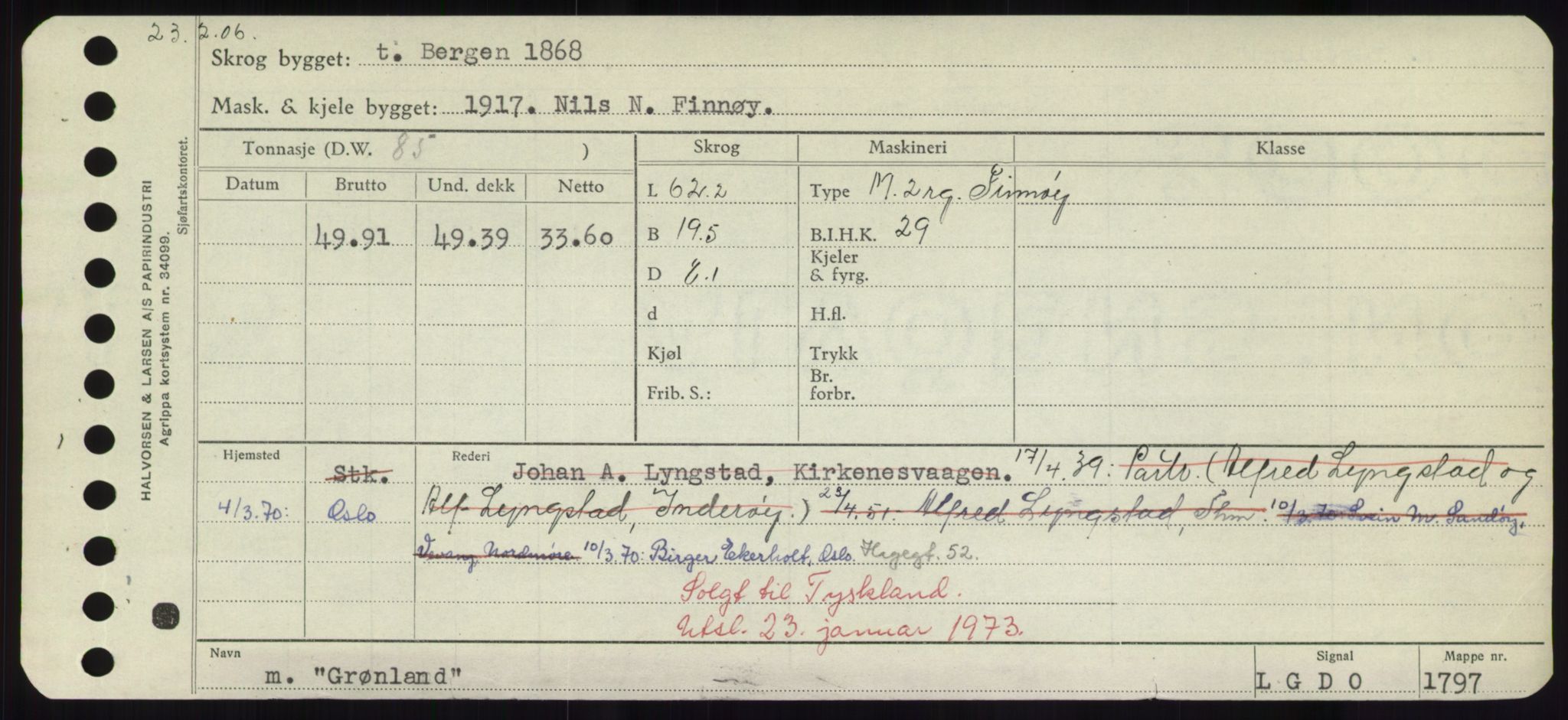 Sjøfartsdirektoratet med forløpere, Skipsmålingen, RA/S-1627/H/Hd/L0013: Fartøy, Gne-Gås, p. 301