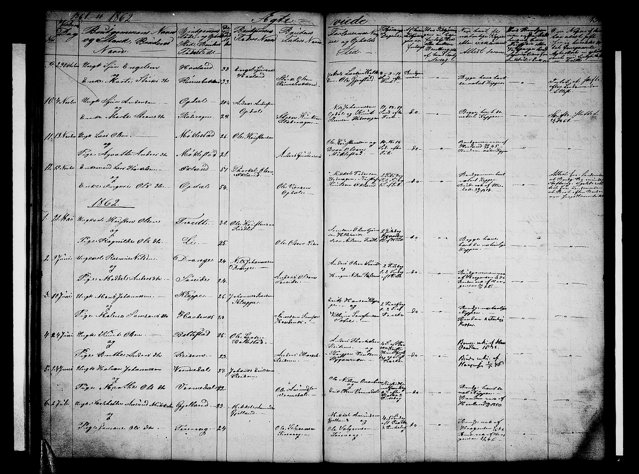 Tysnes sokneprestembete, SAB/A-78601/H/Hab: Parish register (copy) no. E 1, 1855-1874, p. 131