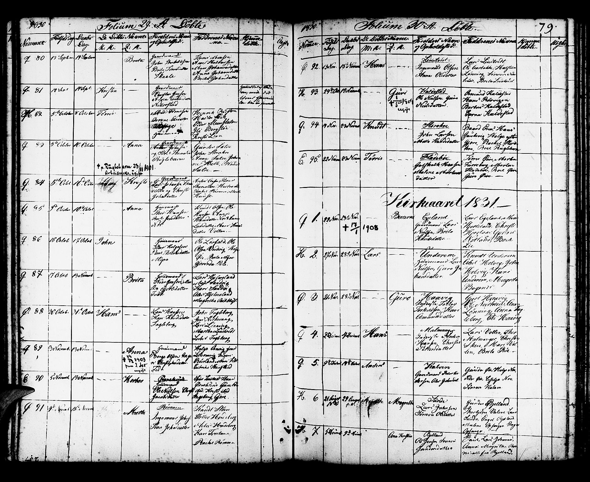 Kvinnherad sokneprestembete, SAB/A-76401/H/Haa: Parish register (official) no. A 5, 1811-1835, p. 79