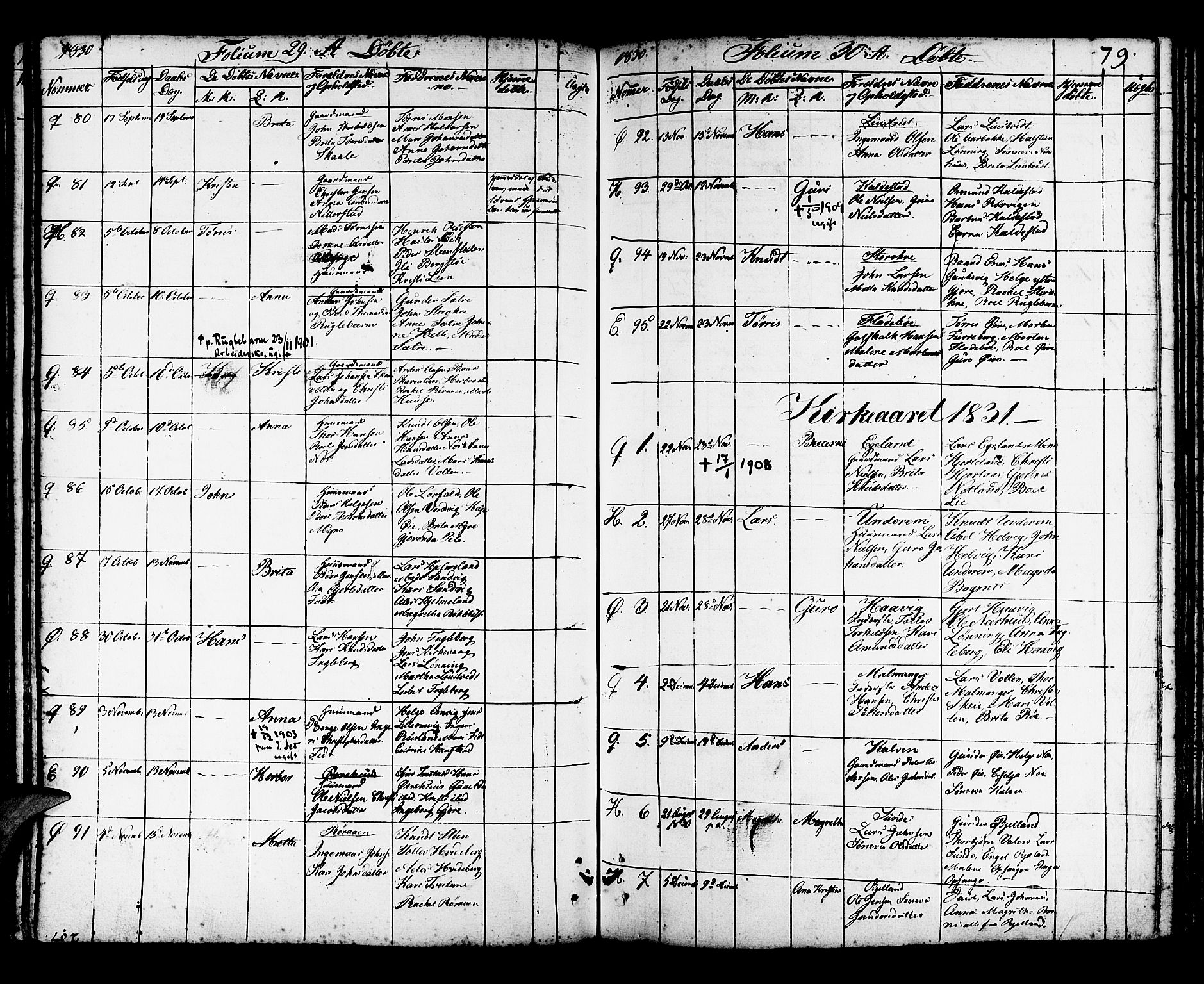 Kvinnherad sokneprestembete, AV/SAB-A-76401/H/Haa: Parish register (official) no. A 5, 1811-1835, p. 79