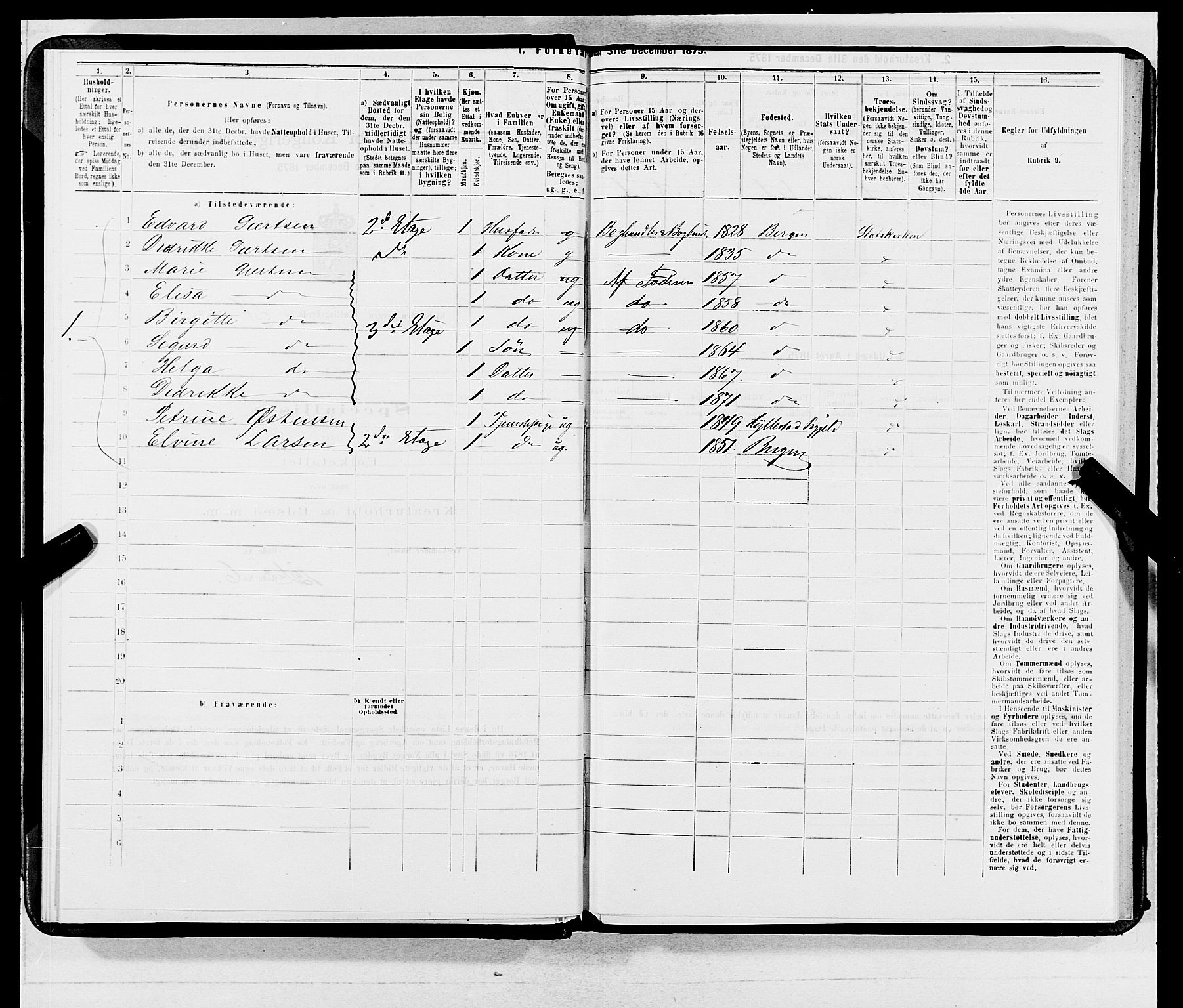 SAB, 1875 census for 1301 Bergen, 1875, p. 2959