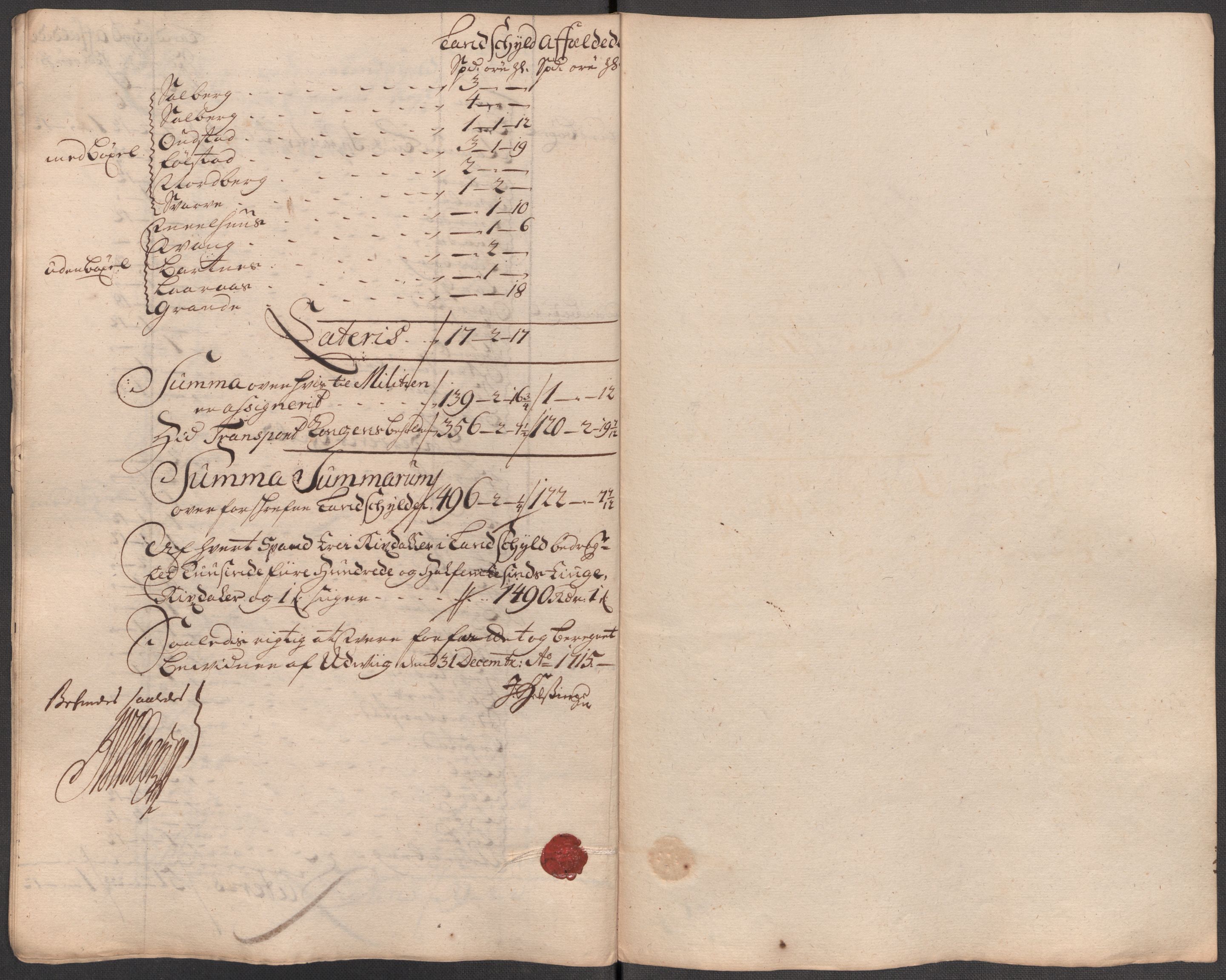 Rentekammeret inntil 1814, Reviderte regnskaper, Fogderegnskap, AV/RA-EA-4092/R63/L4323: Fogderegnskap Inderøy, 1715, p. 225