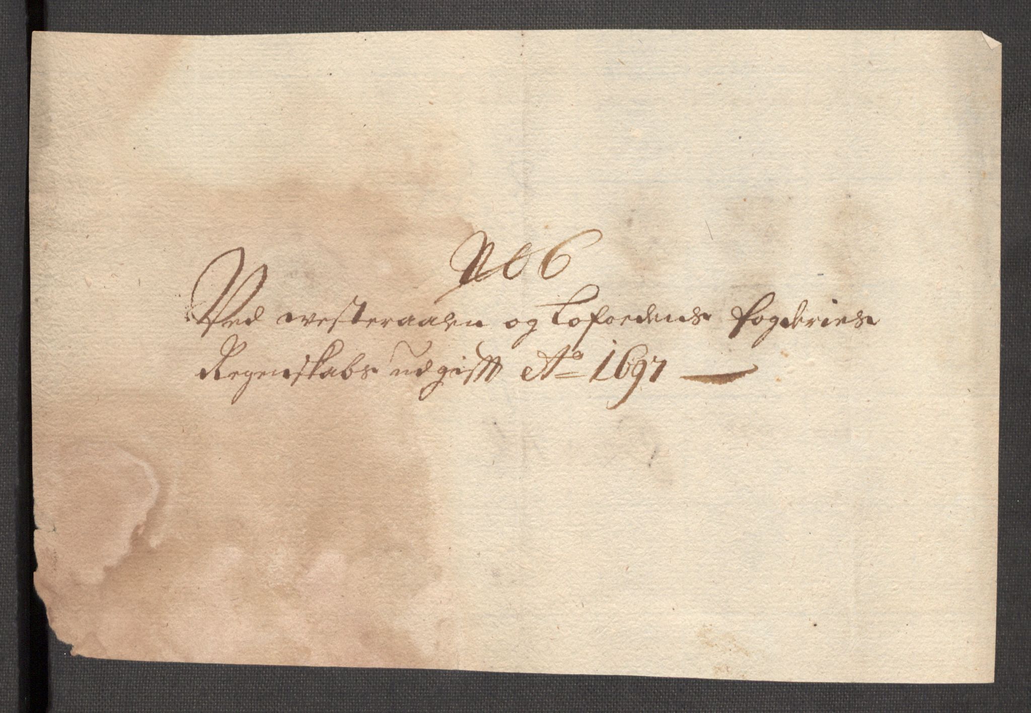Rentekammeret inntil 1814, Reviderte regnskaper, Fogderegnskap, RA/EA-4092/R67/L4678: Fogderegnskap Vesterålen, Andenes og Lofoten, 1696-1708, p. 184