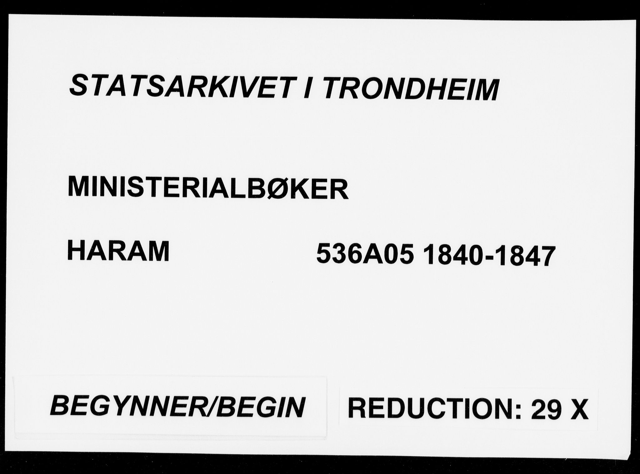 Ministerialprotokoller, klokkerbøker og fødselsregistre - Møre og Romsdal, SAT/A-1454/536/L0496: Parish register (official) no. 536A05, 1840-1847