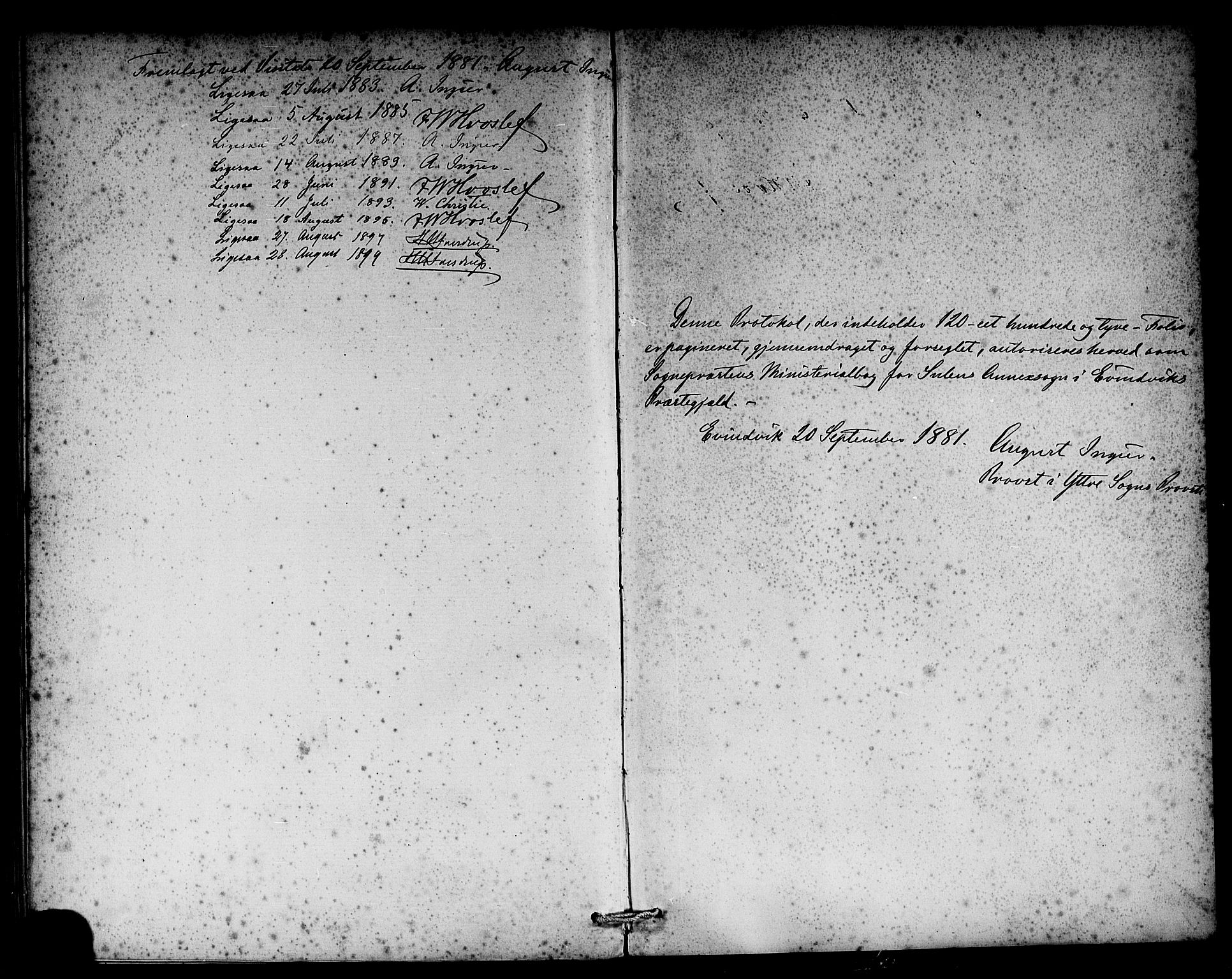 Solund sokneprestembete, SAB/A-81401: Parish register (official) no. A 1, 1881-1902, p. 121