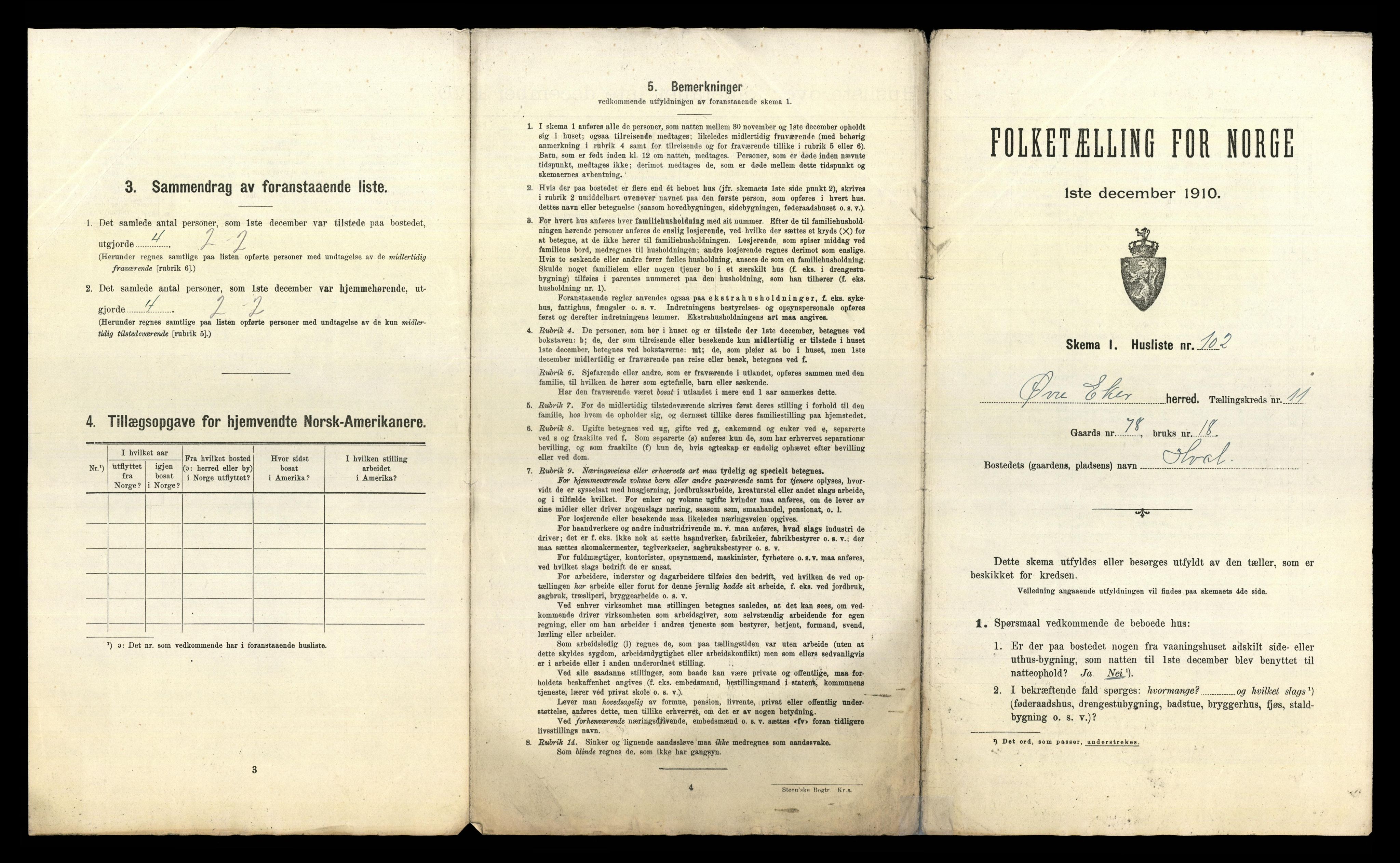 RA, 1910 census for Øvre Eiker, 1910, p. 1519