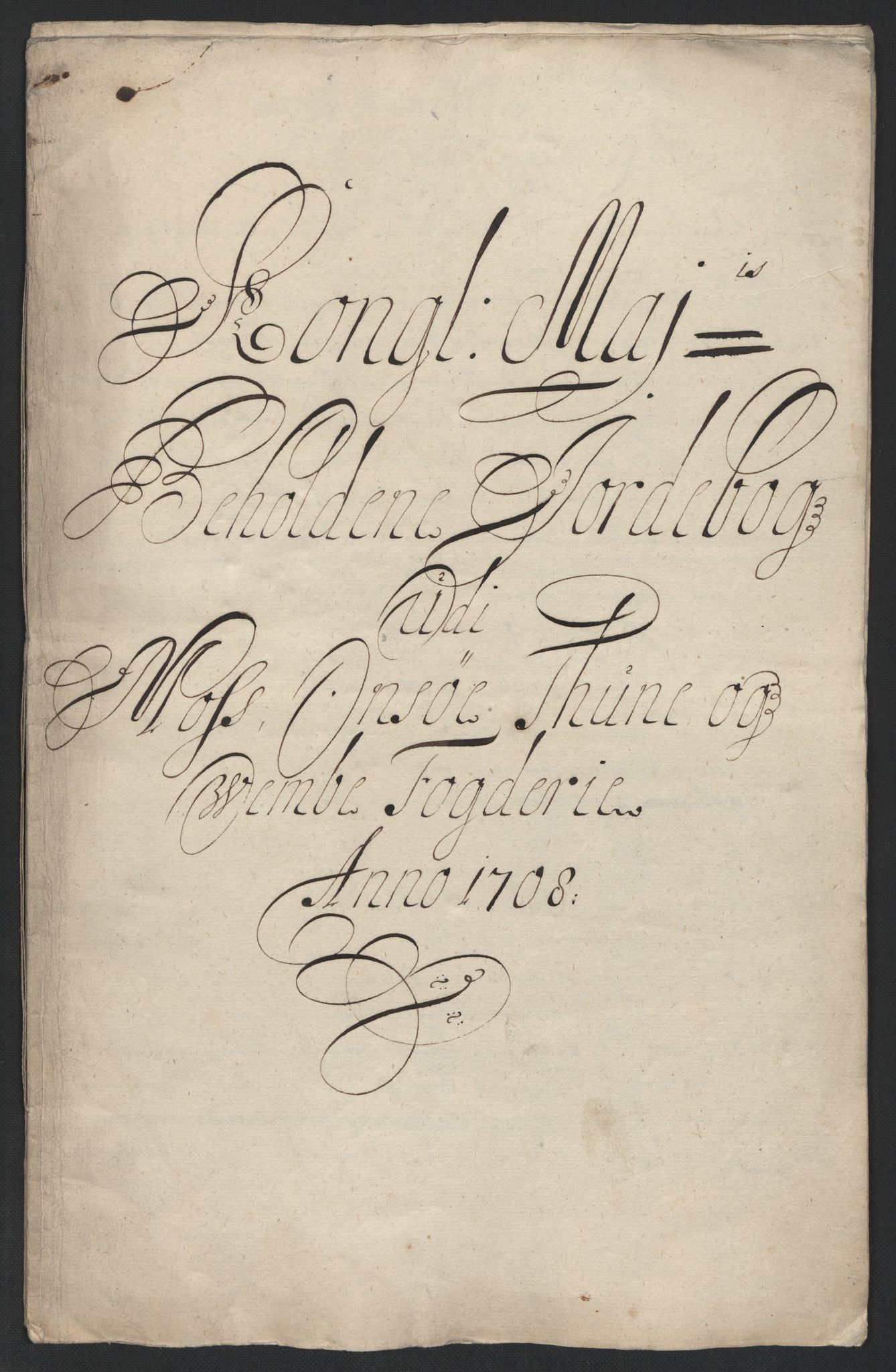 Rentekammeret inntil 1814, Reviderte regnskaper, Fogderegnskap, RA/EA-4092/R04/L0134: Fogderegnskap Moss, Onsøy, Tune, Veme og Åbygge, 1707-1708, p. 261