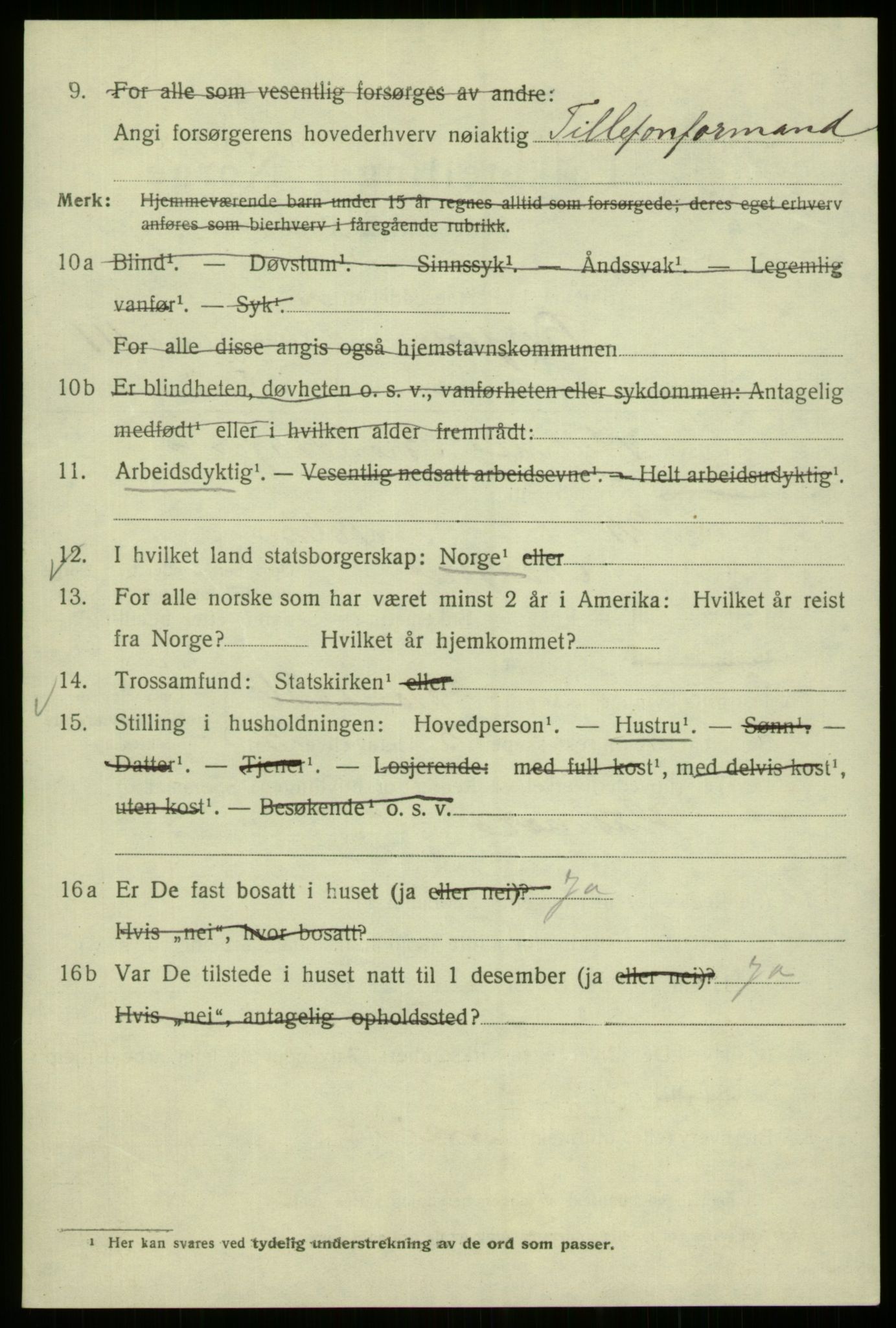 SAB, 1920 census for Bergen, 1920, p. 191504