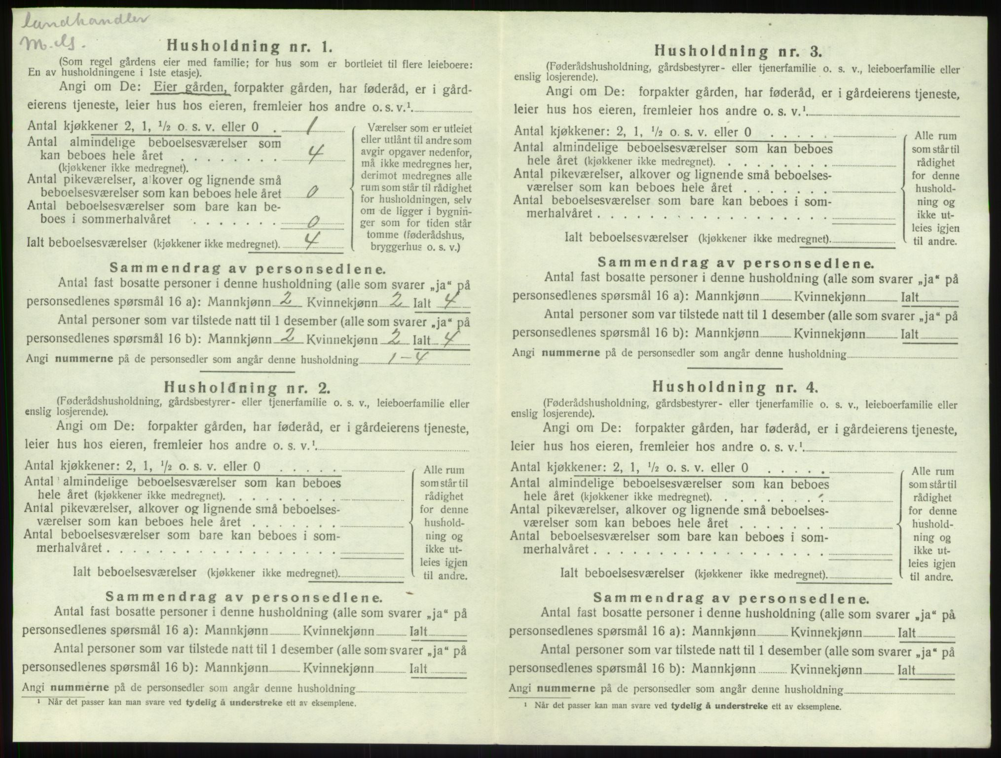 SAB, 1920 census for Leikanger, 1920, p. 570