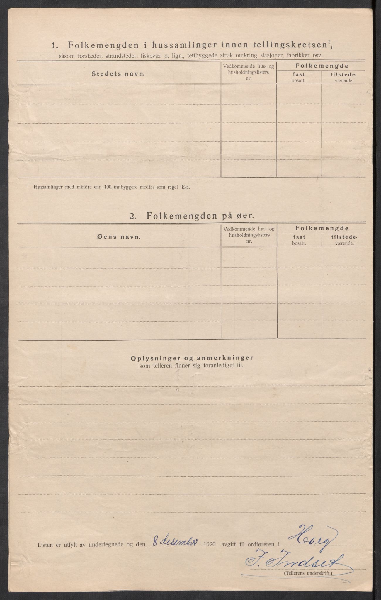 SAT, 1920 census for Horg, 1920, p. 24