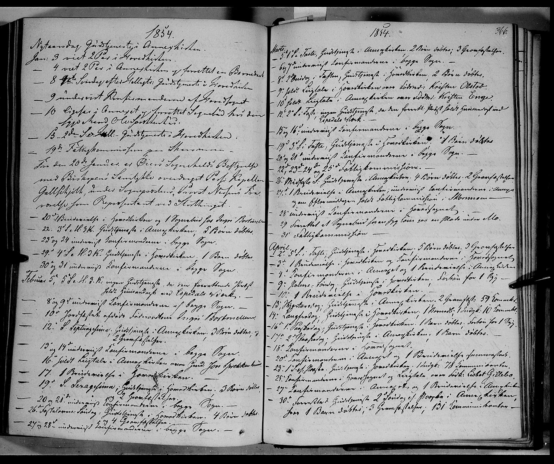 Øyer prestekontor, AV/SAH-PREST-084/H/Ha/Haa/L0005: Parish register (official) no. 5, 1842-1857, p. 366