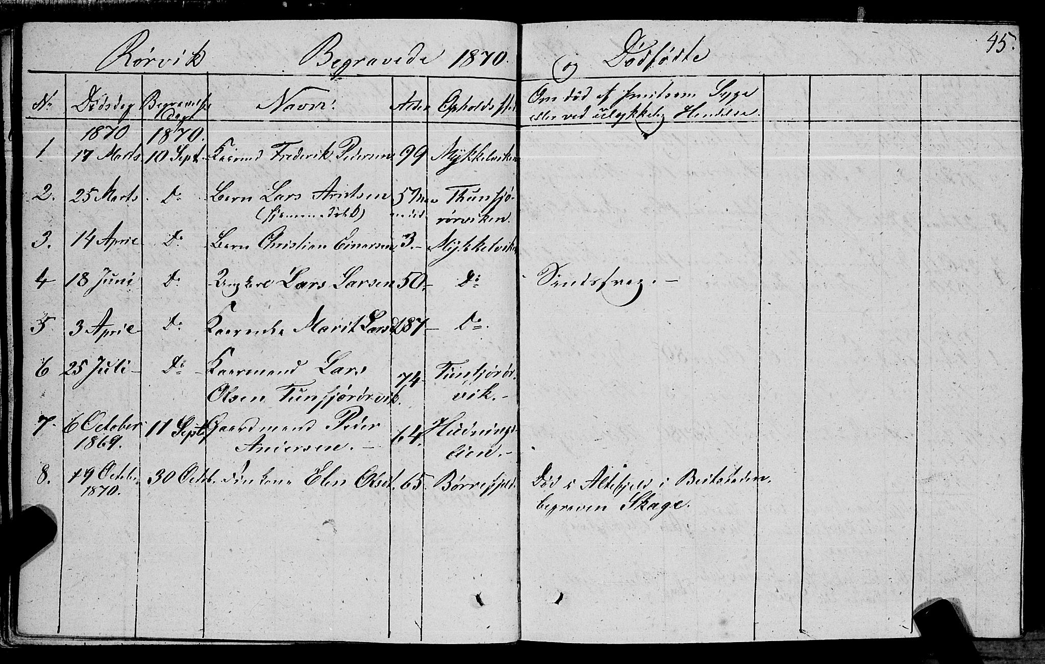 Ministerialprotokoller, klokkerbøker og fødselsregistre - Nord-Trøndelag, SAT/A-1458/762/L0538: Parish register (official) no. 762A02 /1, 1833-1879, p. 45