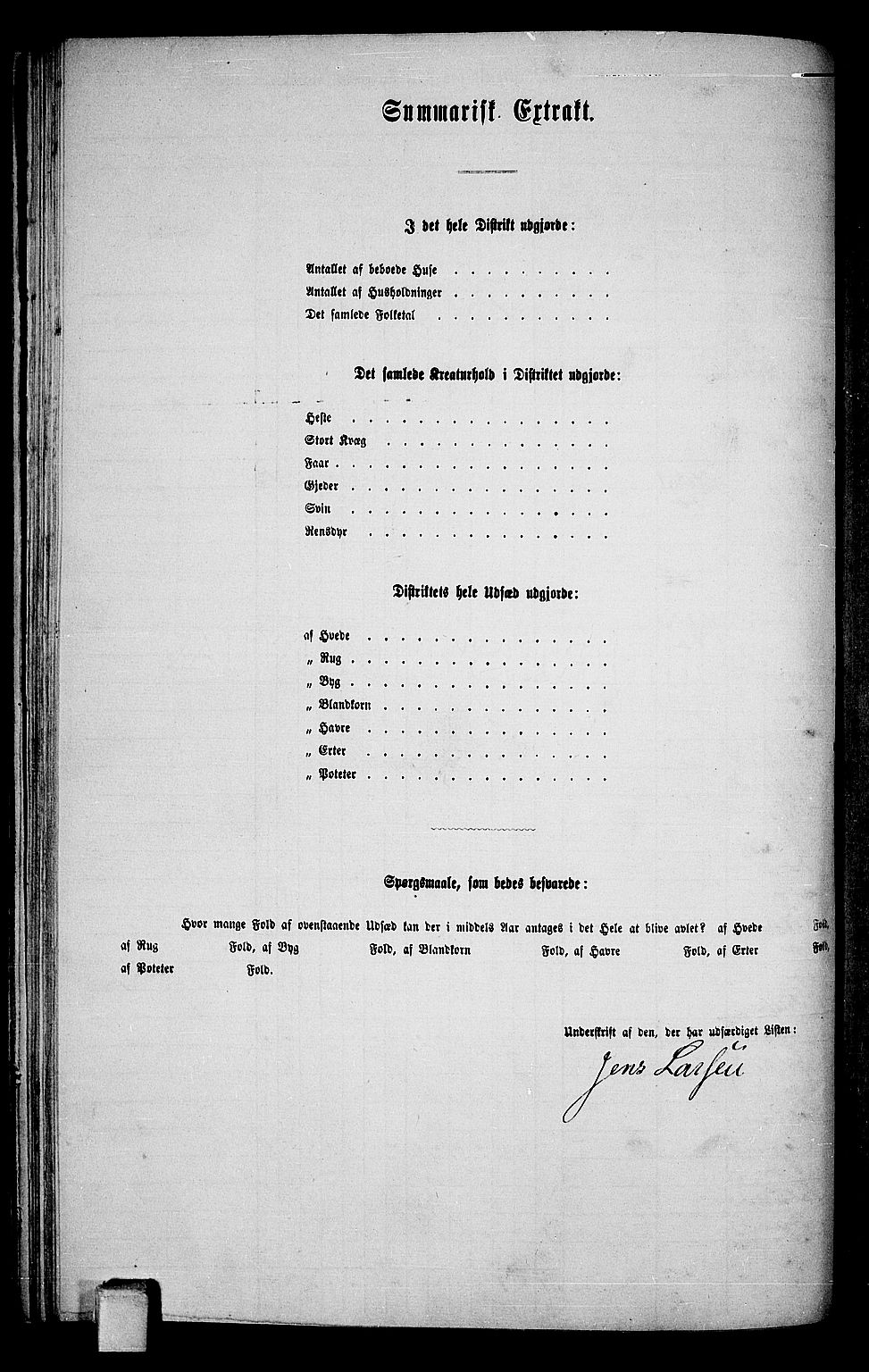 RA, 1865 census for Solum, 1865, p. 95