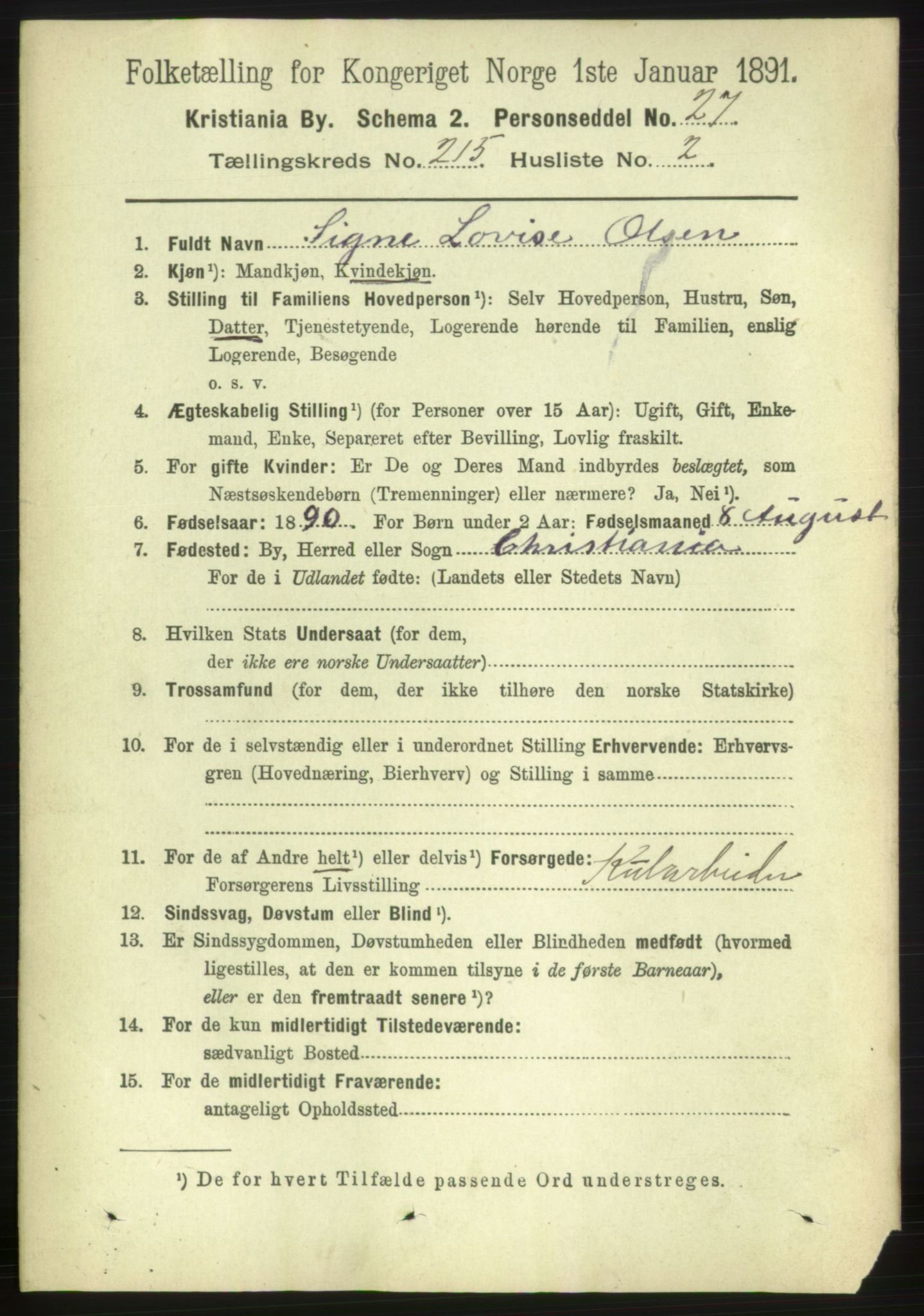 RA, 1891 census for 0301 Kristiania, 1891, p. 127797