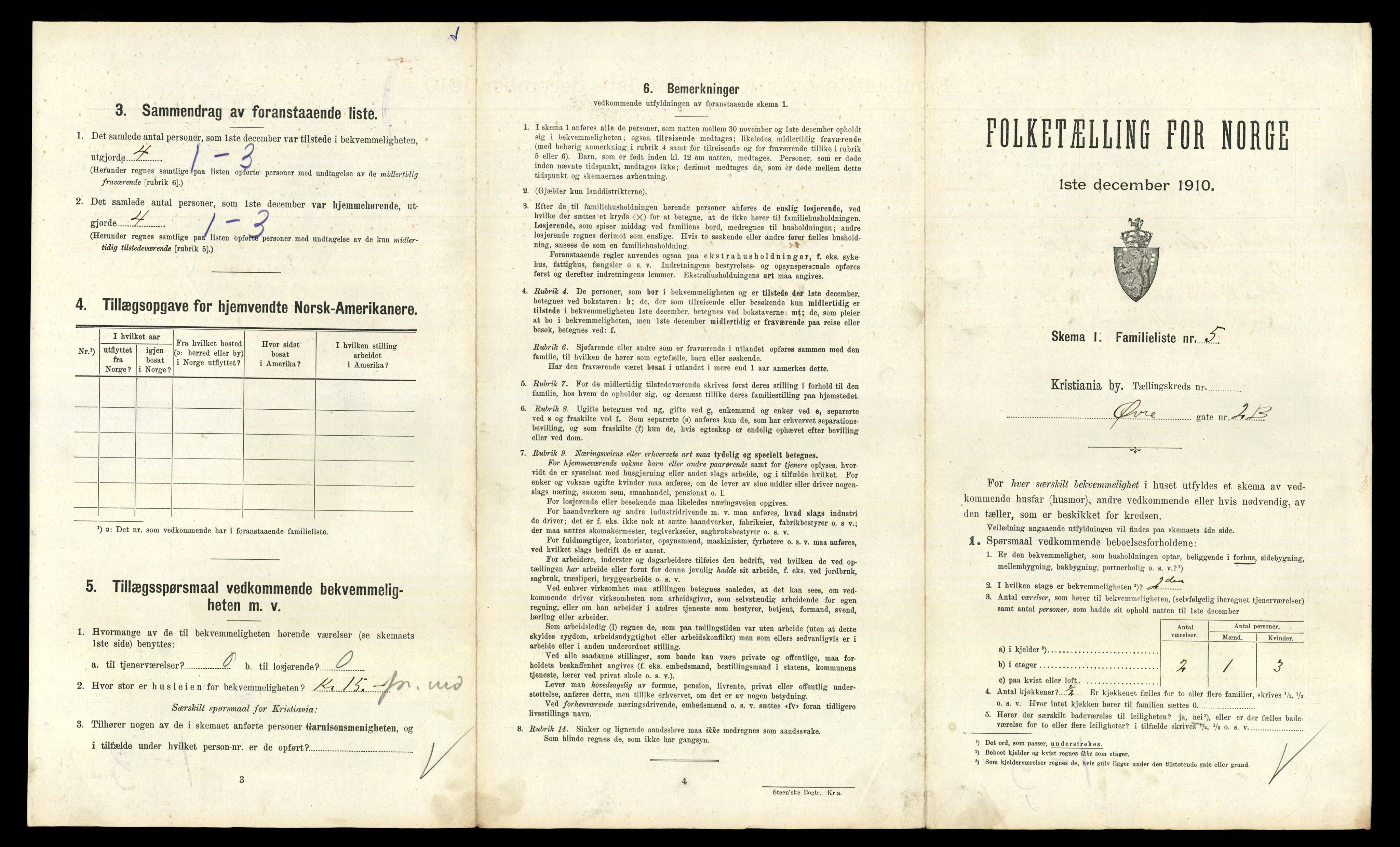 RA, 1910 census for Kristiania, 1910, p. 124803