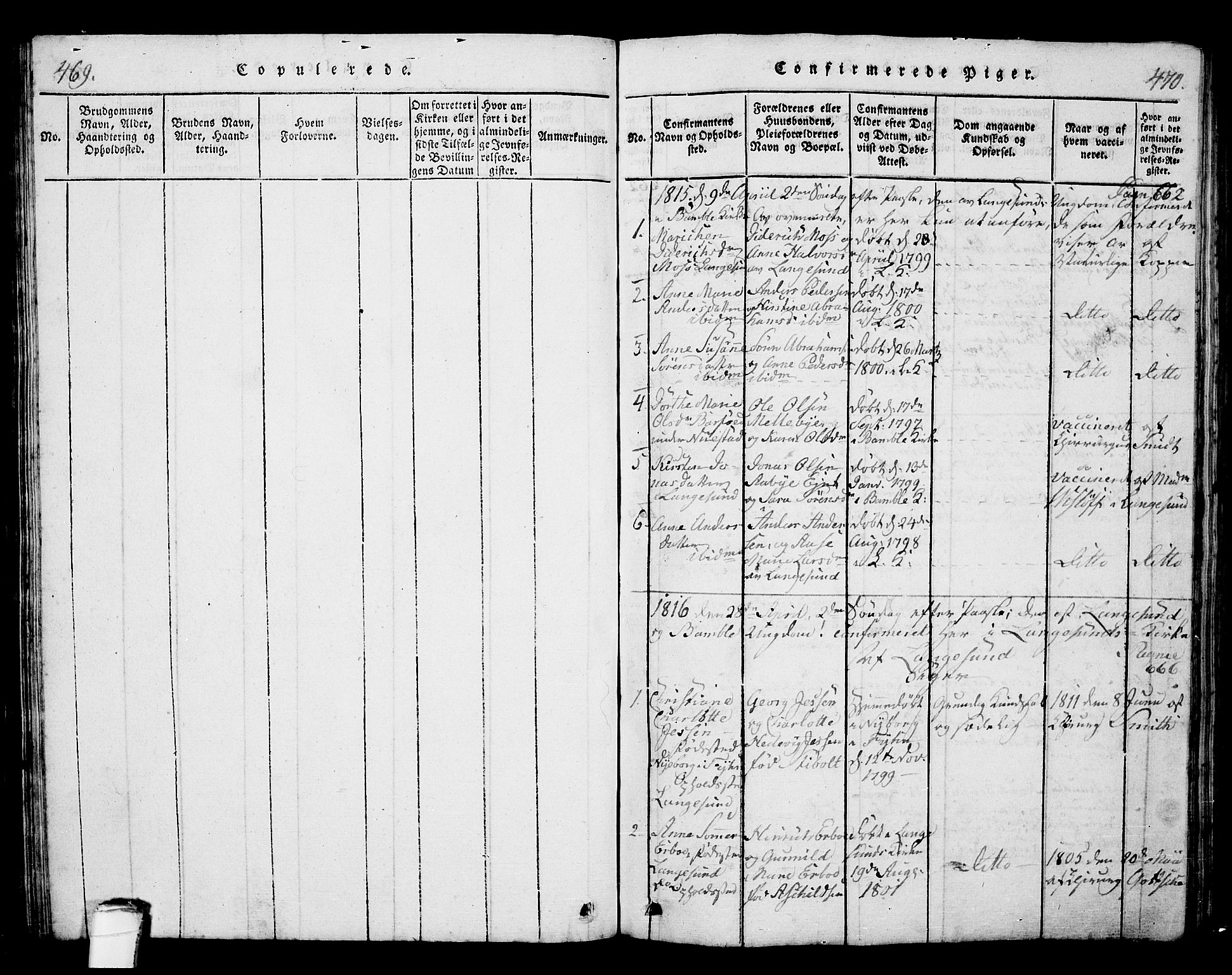 Langesund kirkebøker, AV/SAKO-A-280/G/Ga/L0003: Parish register (copy) no. 3, 1815-1858, p. 469-470