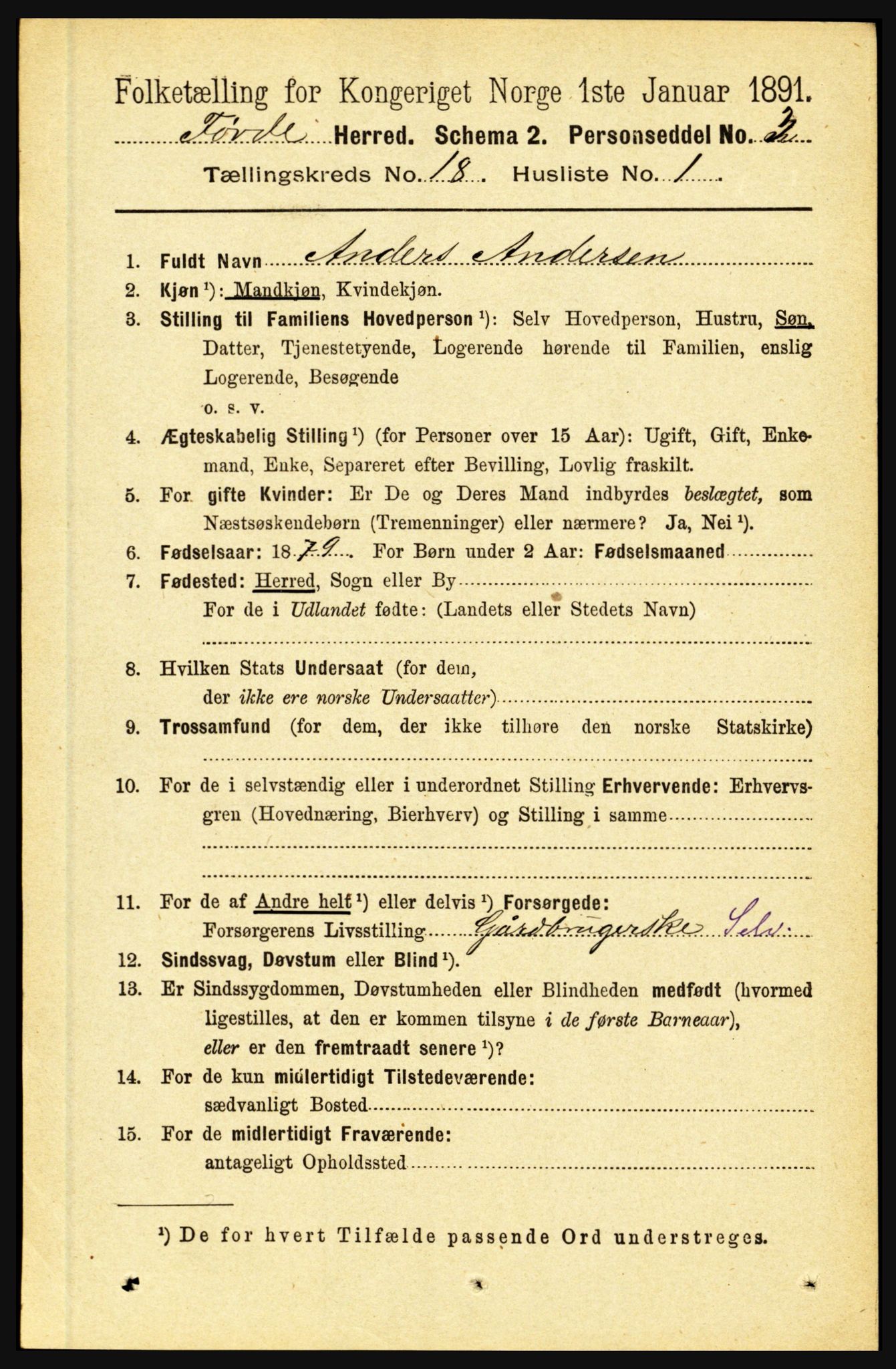 RA, 1891 census for 1432 Førde, 1891, p. 6370