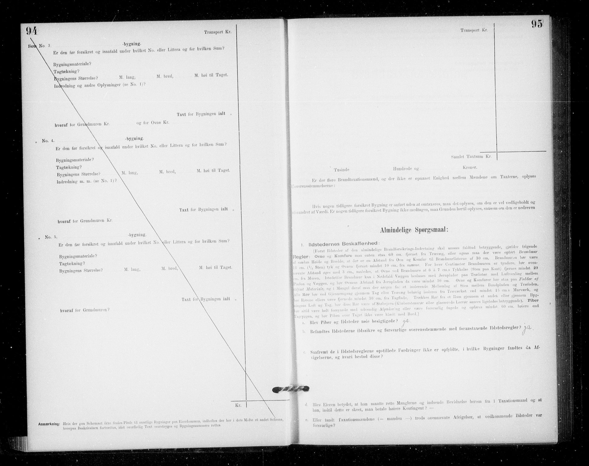 Lensmannen i Jondal, AV/SAB-A-33101/0012/L0005: Branntakstprotokoll, skjematakst, 1894-1951, p. 94-95