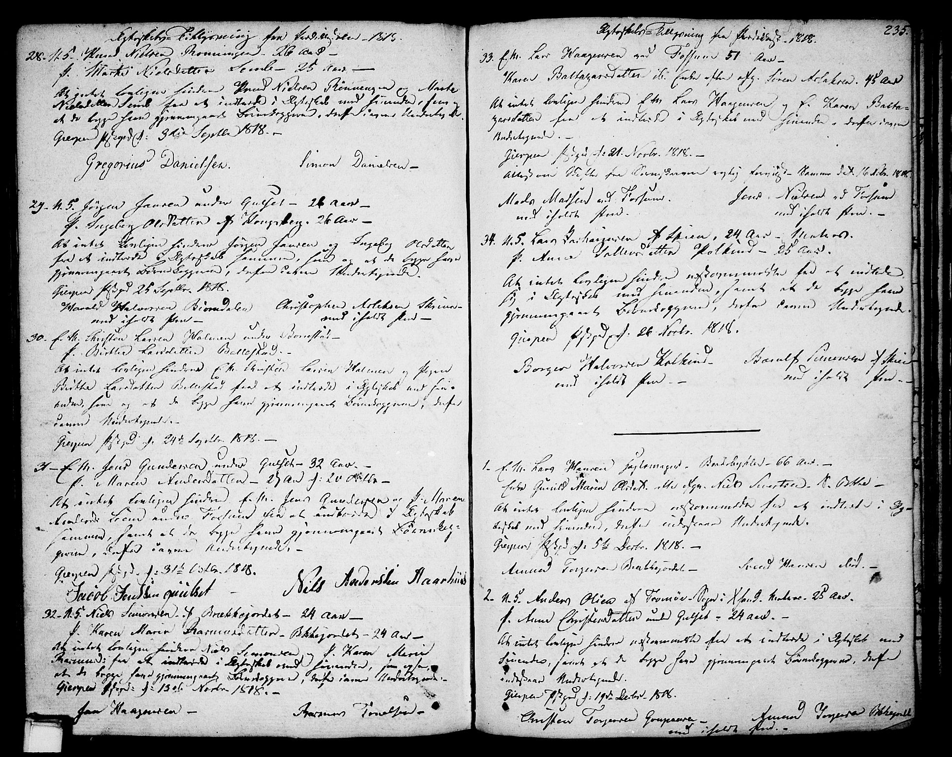 Gjerpen kirkebøker, AV/SAKO-A-265/F/Fa/L0003: Parish register (official) no. I 3, 1796-1814, p. 235