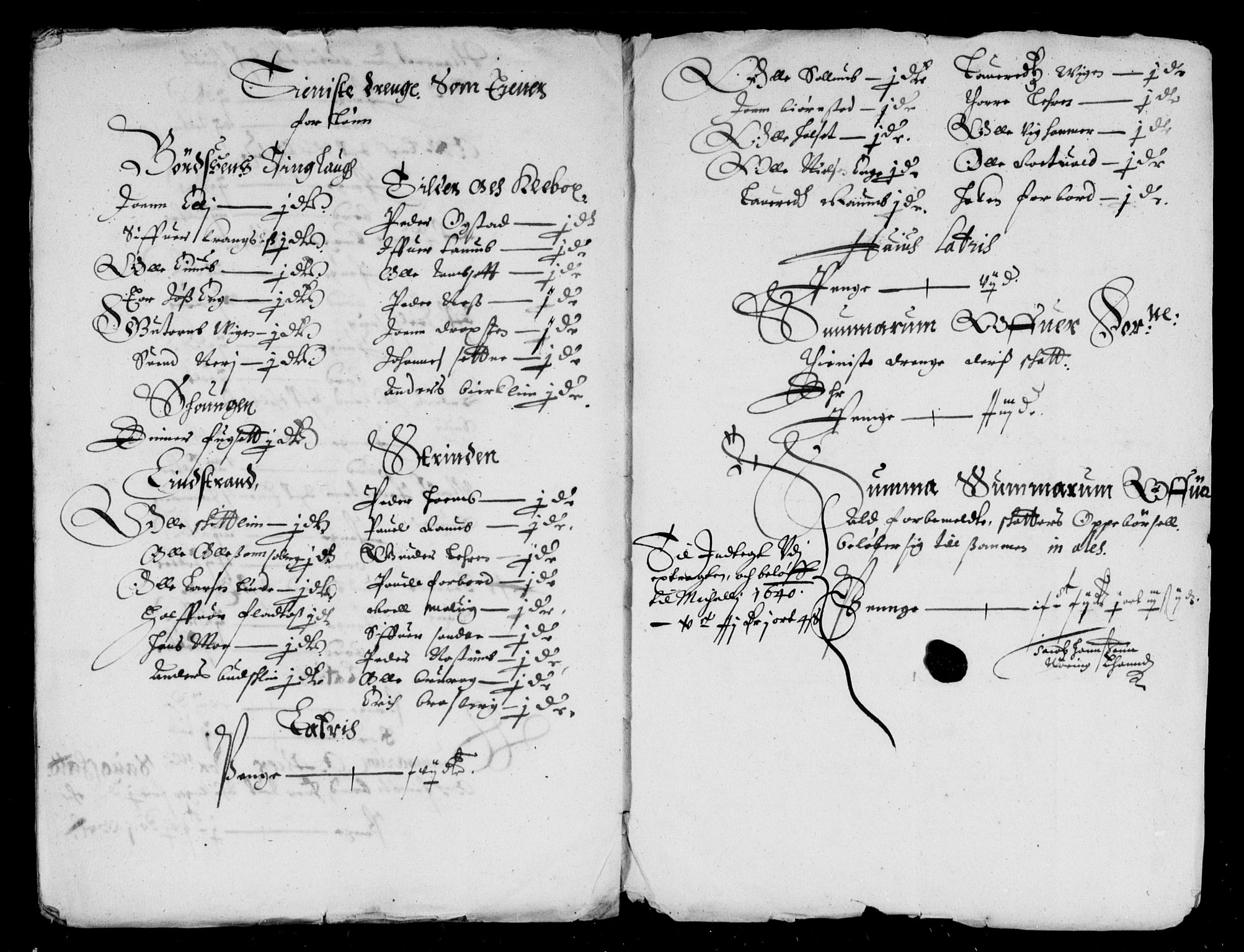 Rentekammeret inntil 1814, Reviderte regnskaper, Lensregnskaper, AV/RA-EA-5023/R/Rb/Rbw/L0075: Trondheim len, 1640-1643