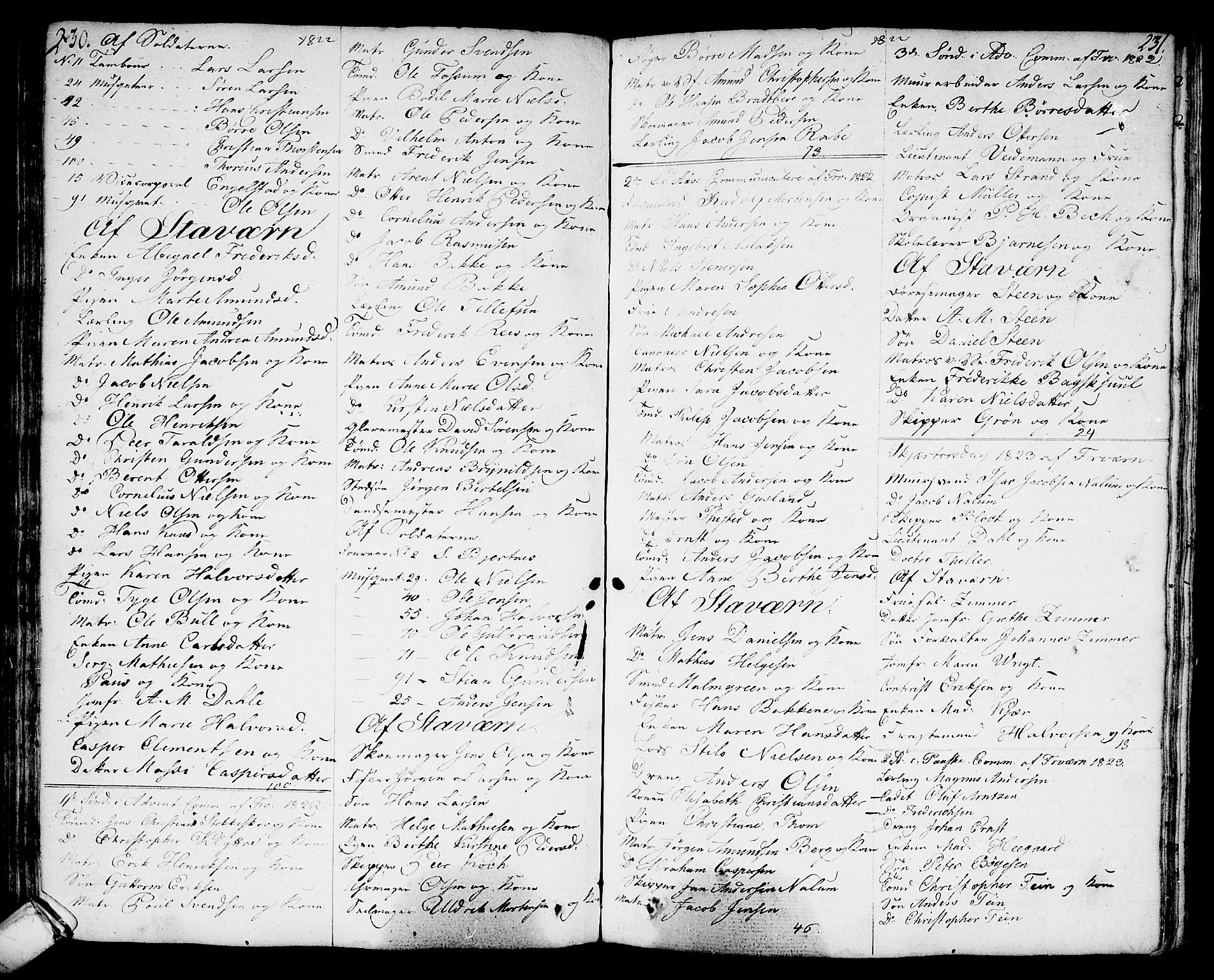 Stavern kirkebøker, SAKO/A-318/F/Fa/L0004: Parish register (official) no. 4, 1809-1816, p. 230-231