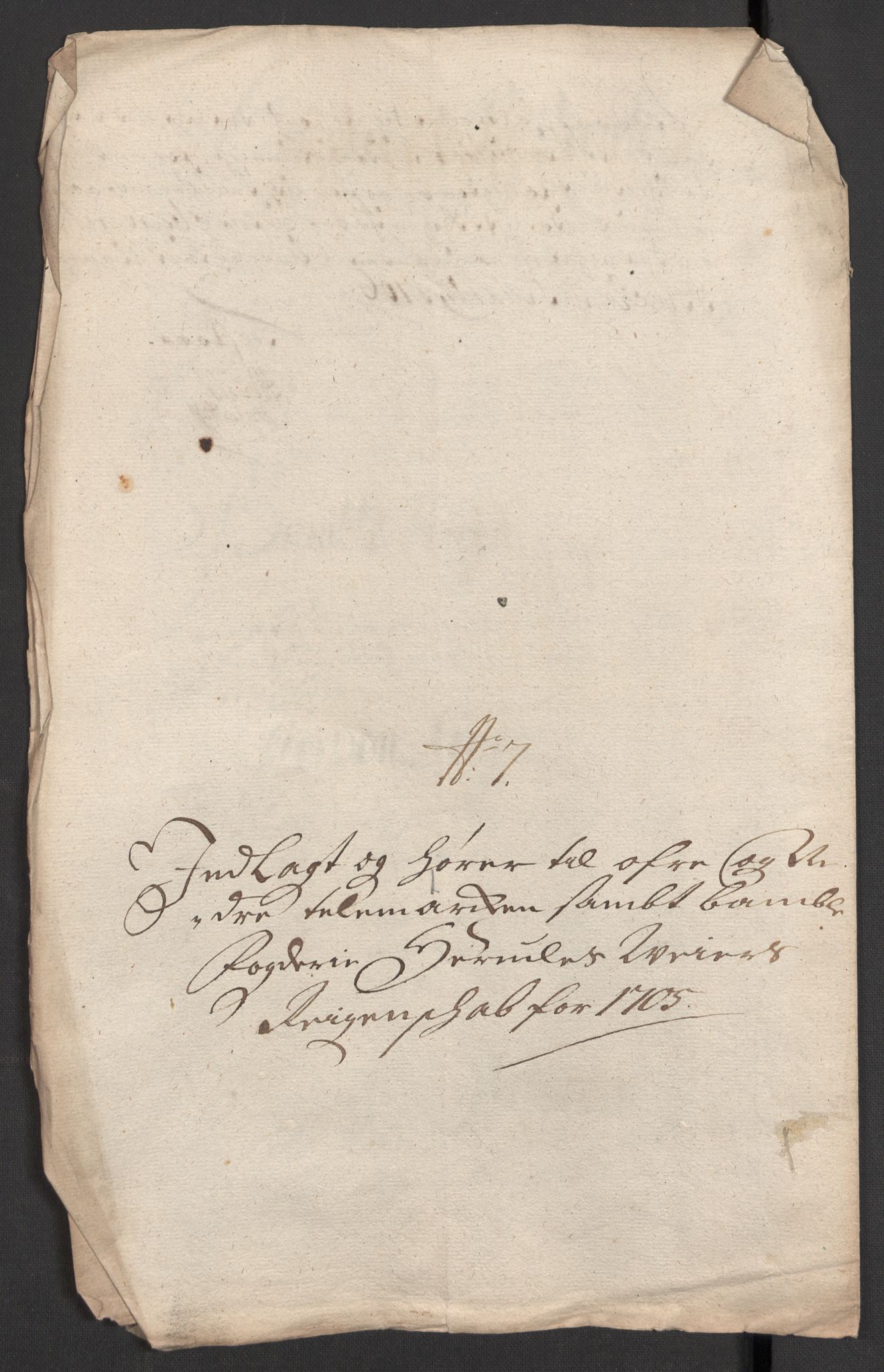 Rentekammeret inntil 1814, Reviderte regnskaper, Fogderegnskap, AV/RA-EA-4092/R36/L2114: Fogderegnskap Øvre og Nedre Telemark og Bamble, 1705, p. 27