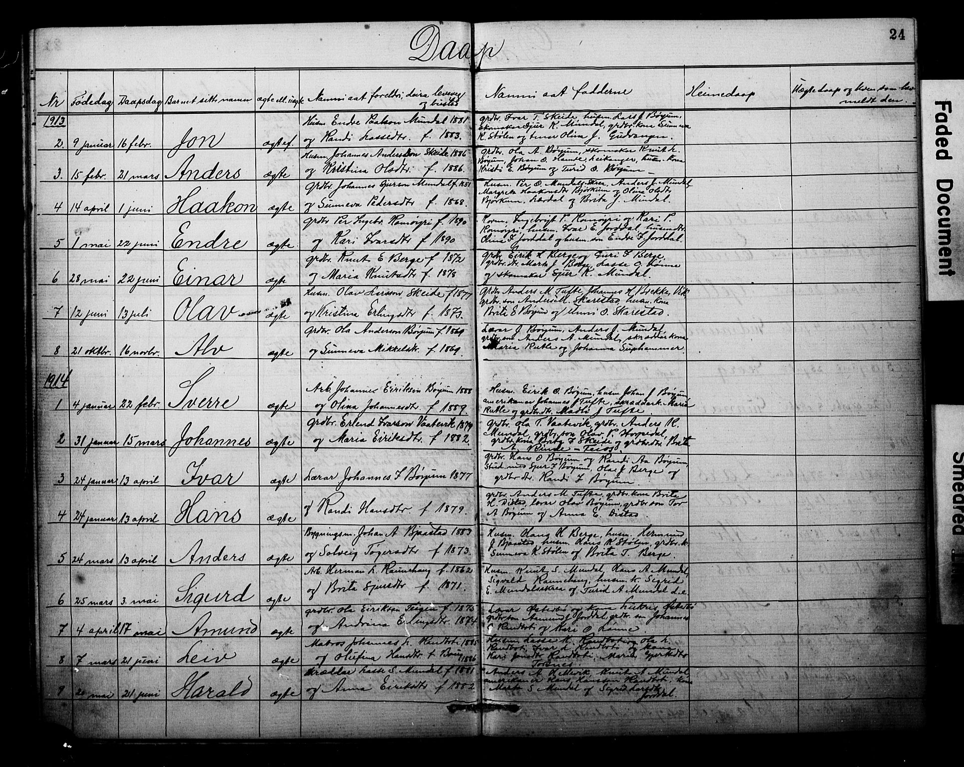 Balestrand sokneprestembete, SAB/A-79601: Parish register (copy) no. B 1A, 1880-1916, p. 24