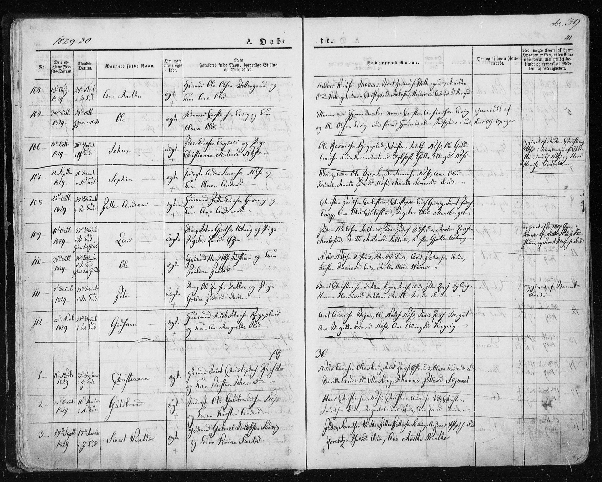 Ministerialprotokoller, klokkerbøker og fødselsregistre - Sør-Trøndelag, SAT/A-1456/659/L0735: Parish register (official) no. 659A05, 1826-1841, p. 39