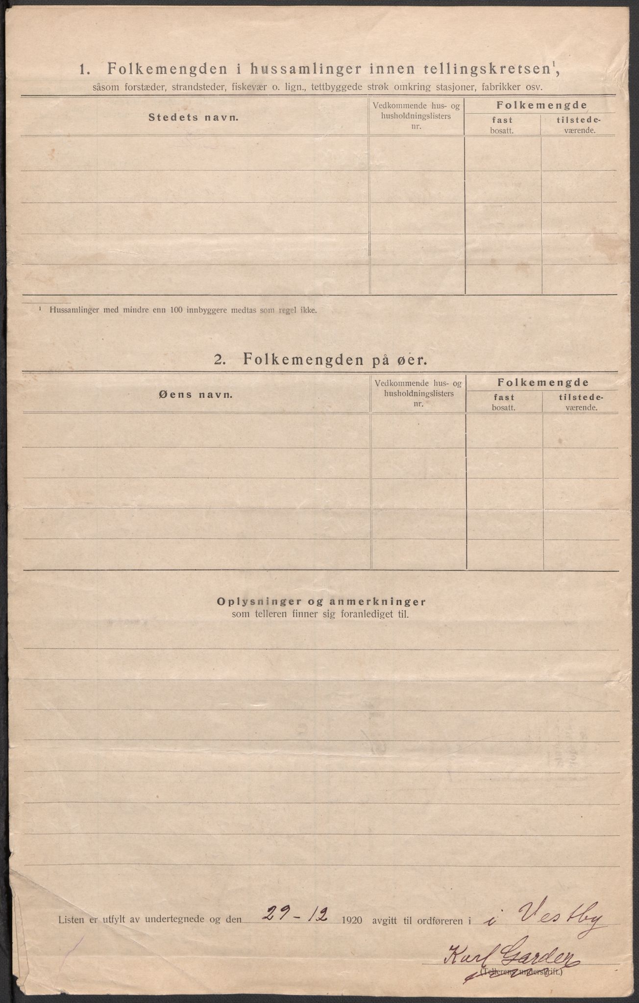 SAO, 1920 census for Vestby, 1920, p. 27