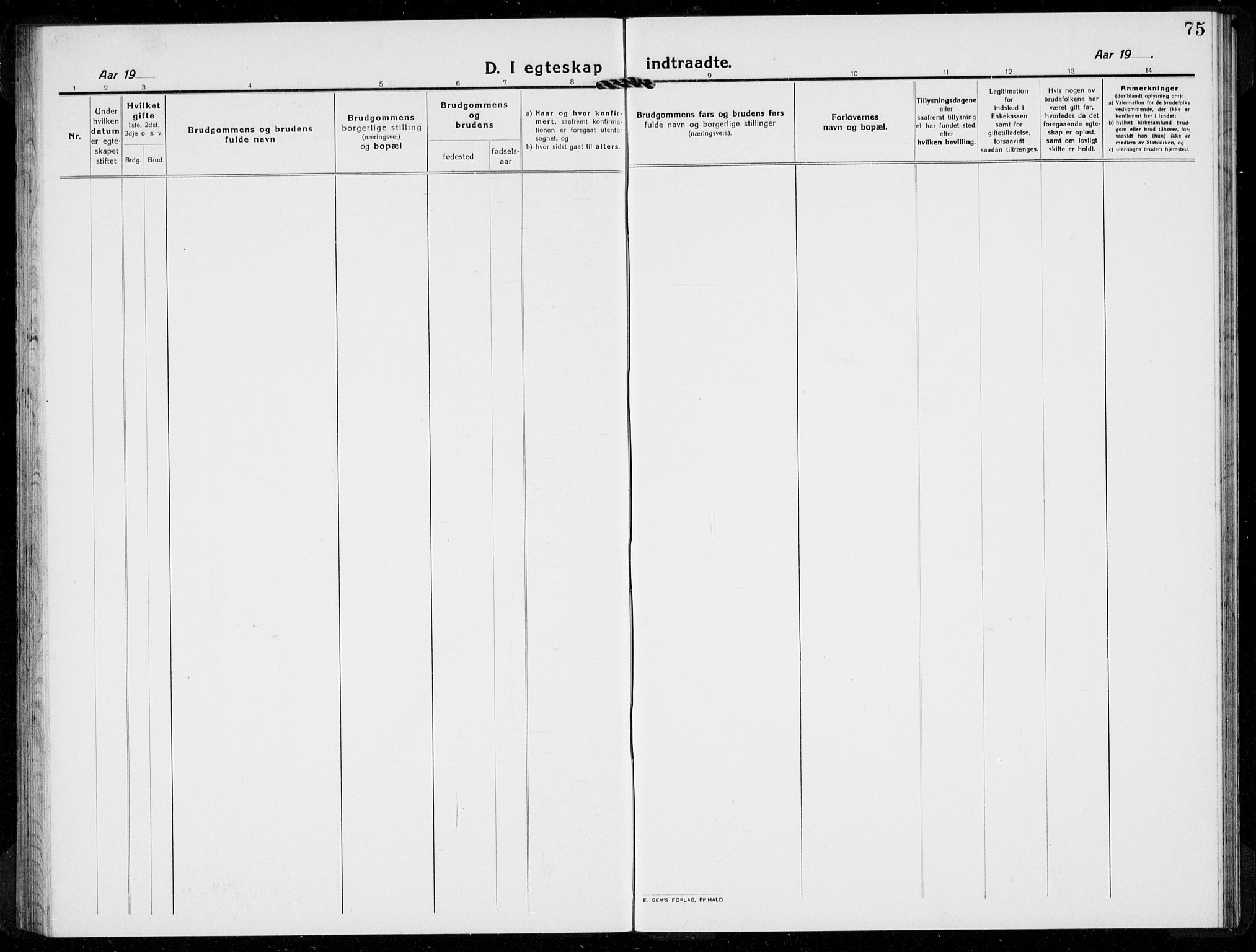 Hof kirkebøker, AV/SAKO-A-64/G/Gb/L0004: Parish register (copy) no. II 4, 1917-1934, p. 75