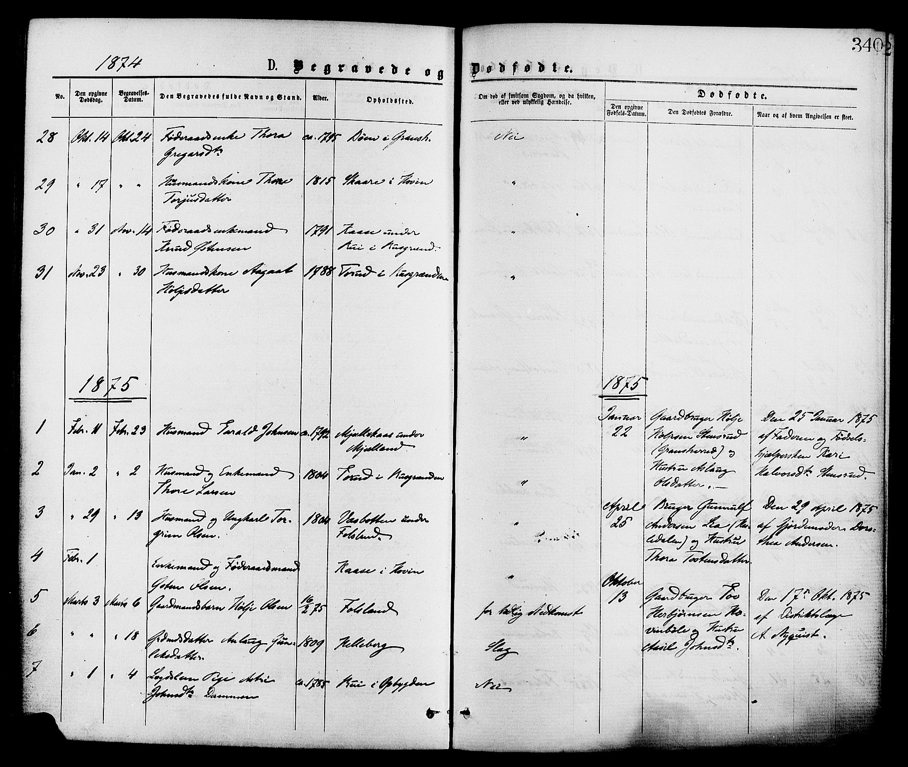 Gransherad kirkebøker, AV/SAKO-A-267/F/Fa/L0004: Parish register (official) no. I 4, 1871-1886, p. 340