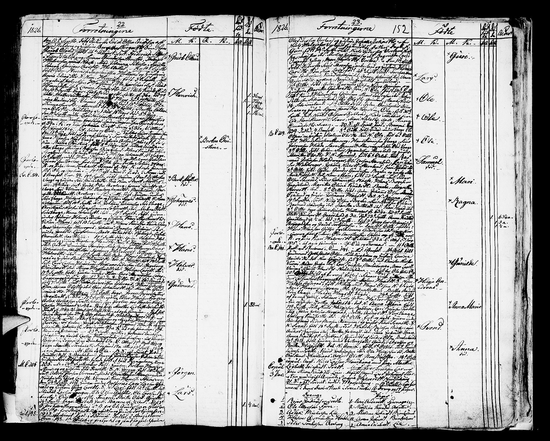 Finnås sokneprestembete, AV/SAB-A-99925/H/Ha/Haa/Haaa/L0004: Parish register (official) no. A 4, 1804-1830, p. 152