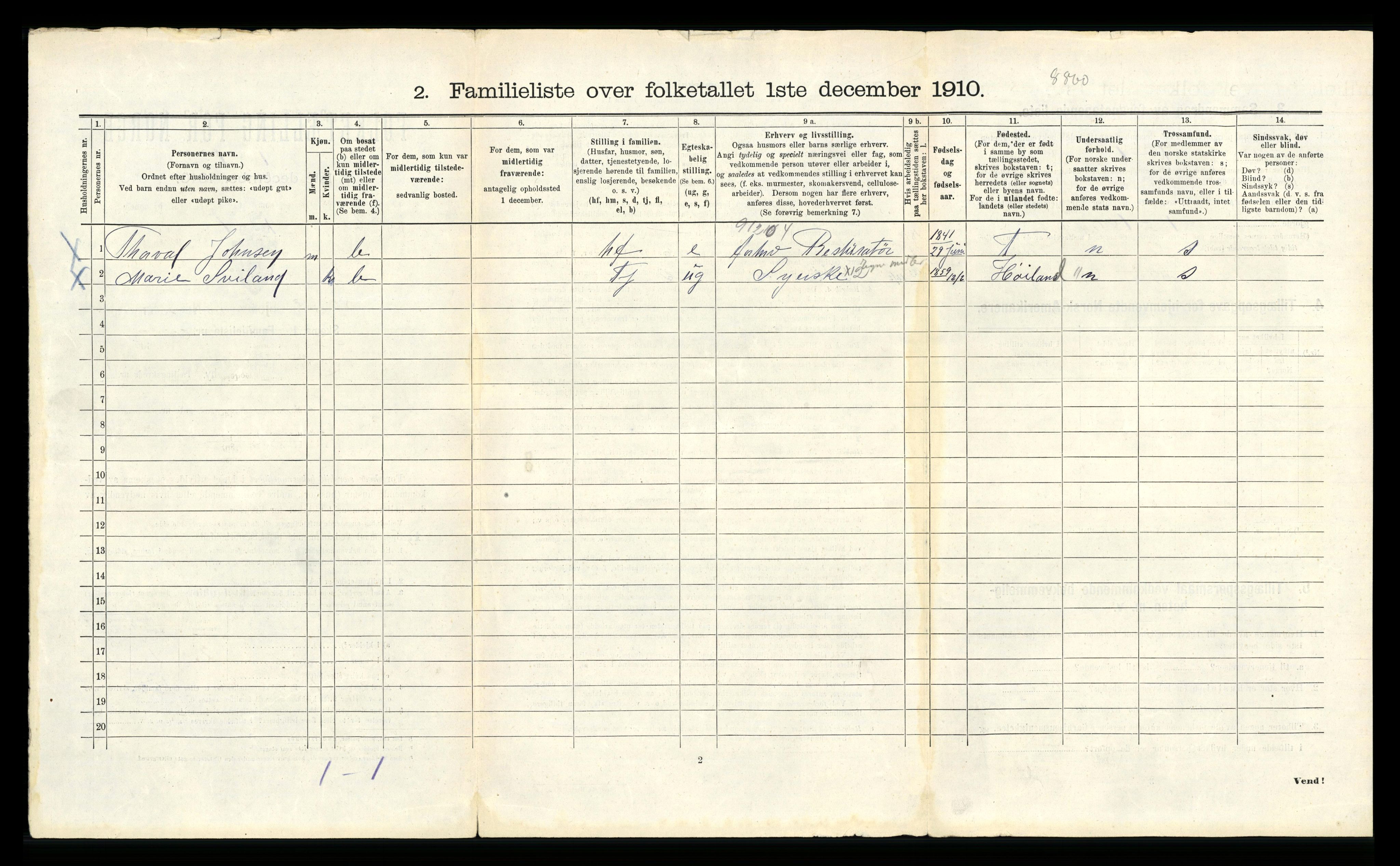 RA, 1910 census for Bergen, 1910, p. 23288