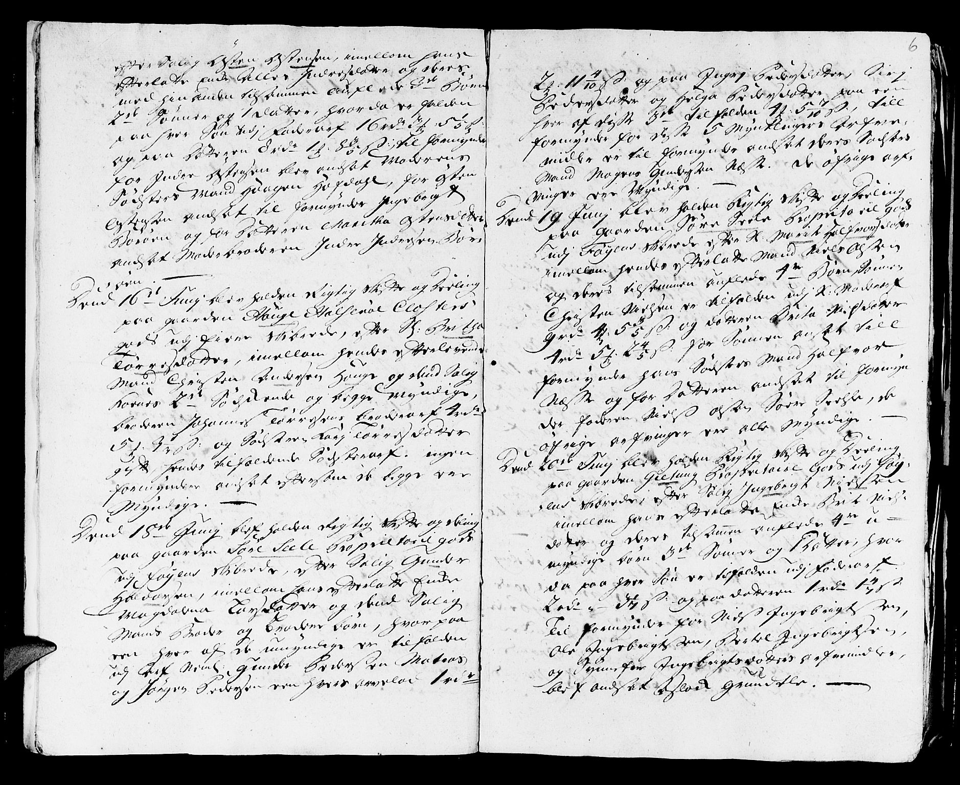 Stiftamtmannen i Bergen, AV/SAB-A-100006/F/Fd/Fdd/0001 / Lnr. 1970 - Sunnhordland, 1731-1745, p. 5b-6a