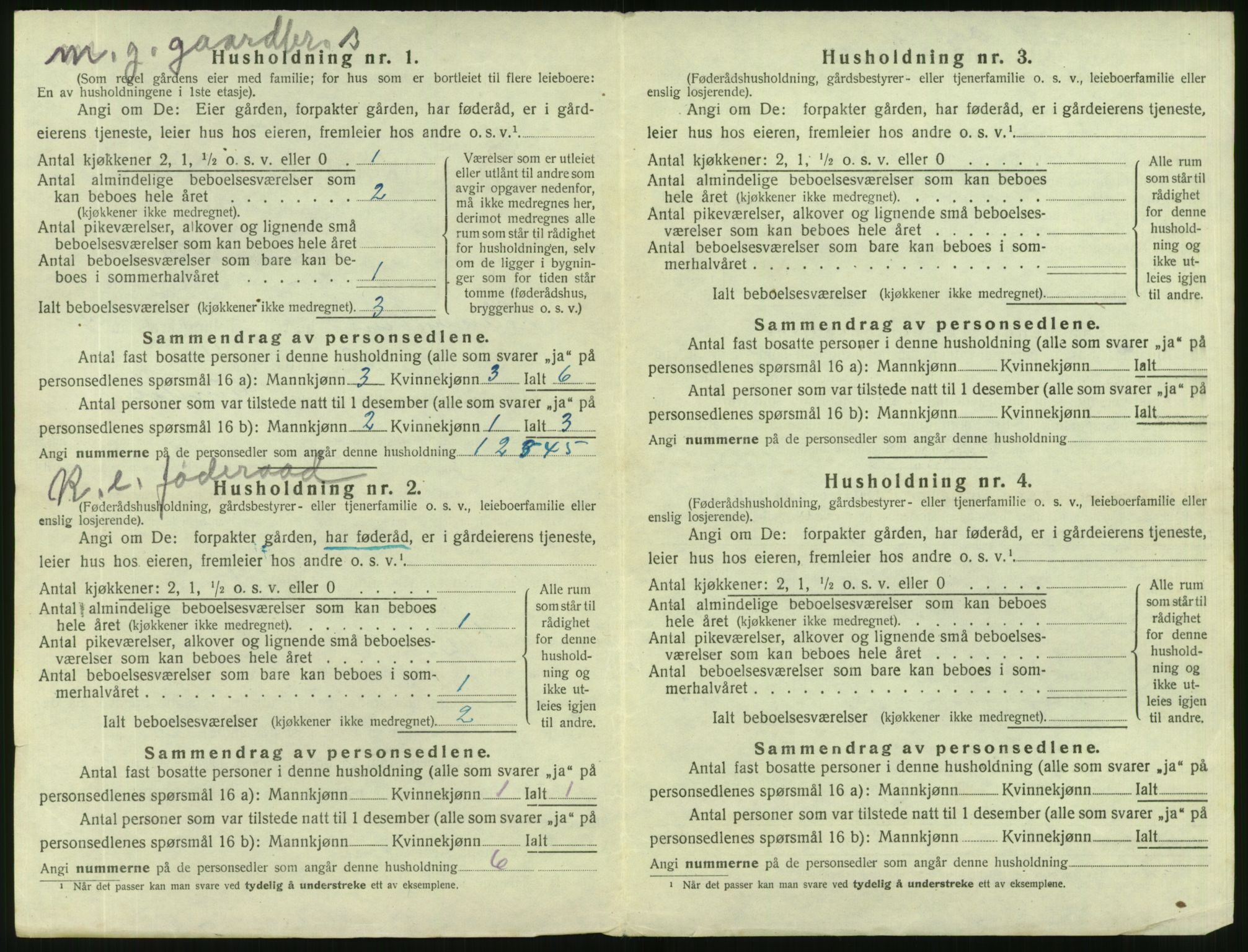 SAT, 1920 census for Vanylven, 1920, p. 656