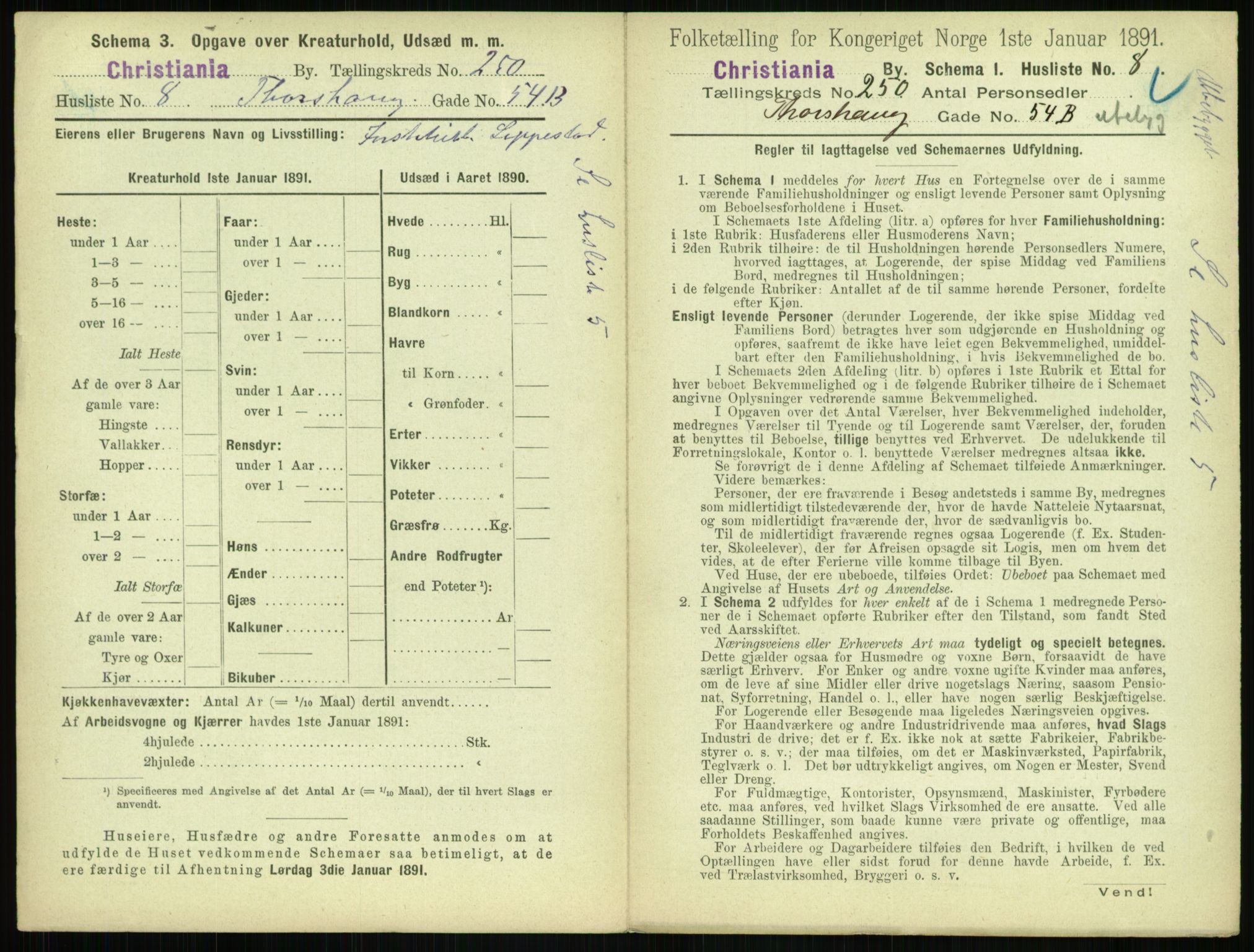 RA, 1891 census for 0301 Kristiania, 1891, p. 152731