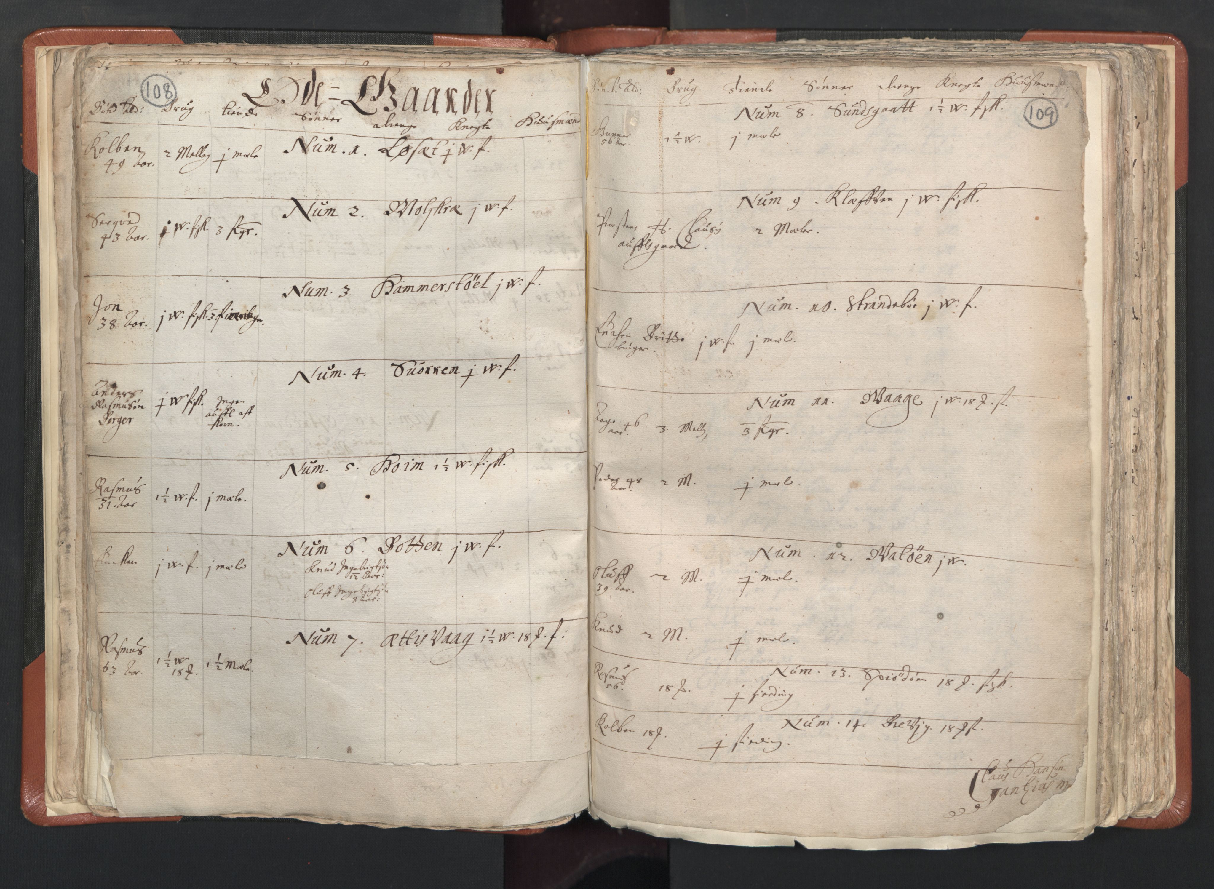 RA, Vicar's Census 1664-1666, no. 26: Sunnmøre deanery, 1664-1666, p. 108-109