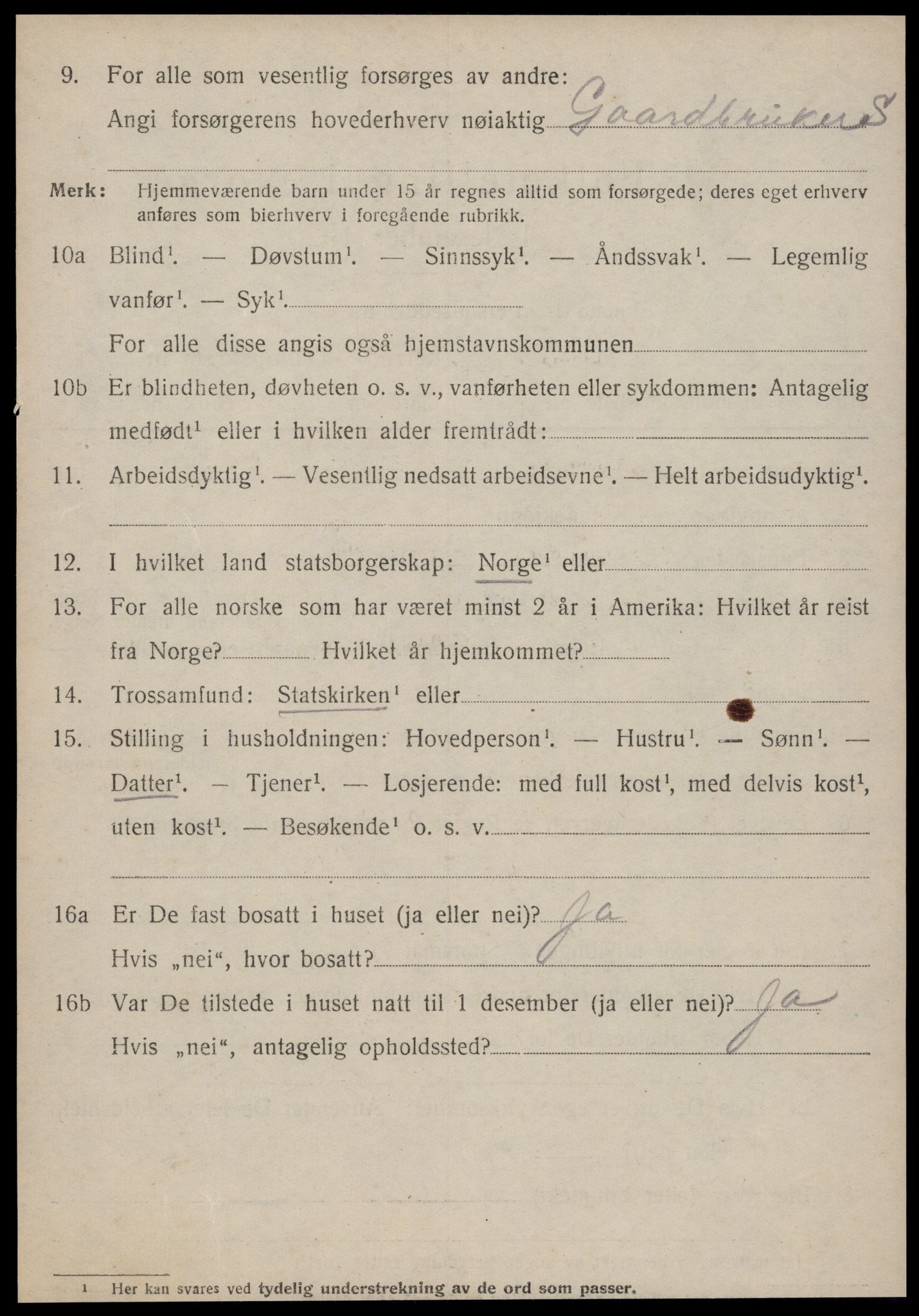 SAT, 1920 census for Stordal, 1920, p. 1621