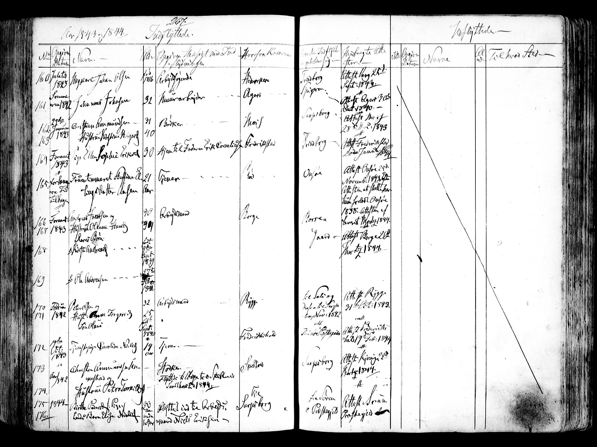 Tune prestekontor Kirkebøker, SAO/A-2007/F/Fa/L0009: Parish register (official) no. 9, 1842-1846, p. 267