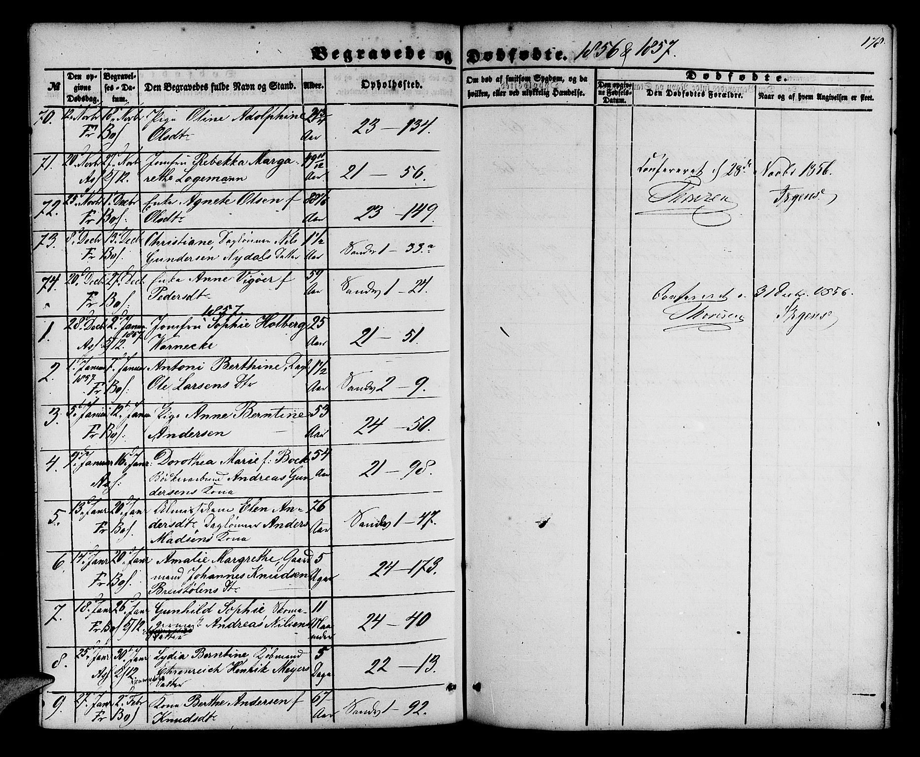 Korskirken sokneprestembete, SAB/A-76101/H/Hab: Parish register (copy) no. E 2, 1851-1871, p. 178