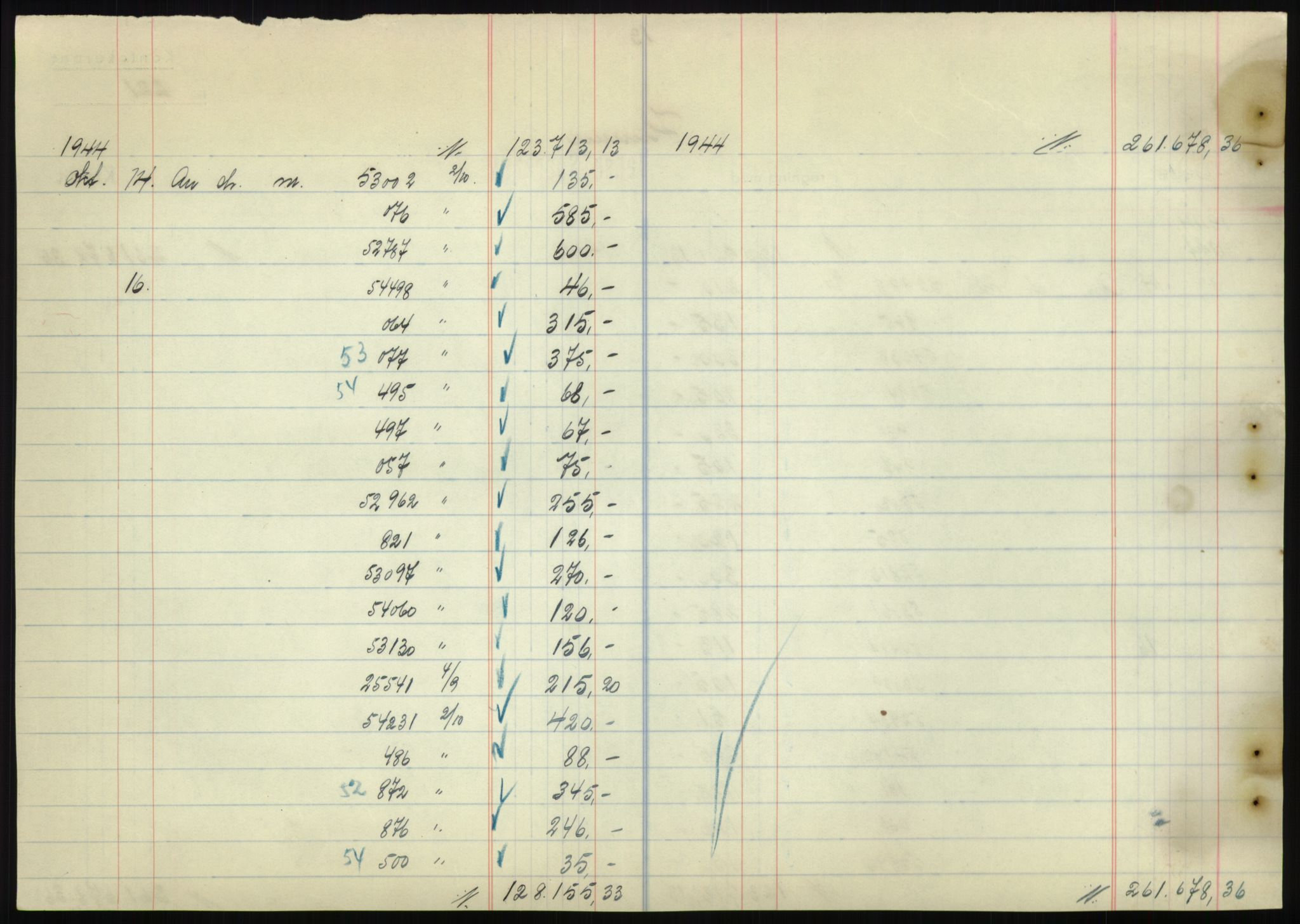 Forsvarsdepartementet, 10. kontor / Oppgjørskontoret, AV/RA-RAFA-1225/D/Db/L0180: Lista oppgjørskontor, 1942-1952, p. 2166