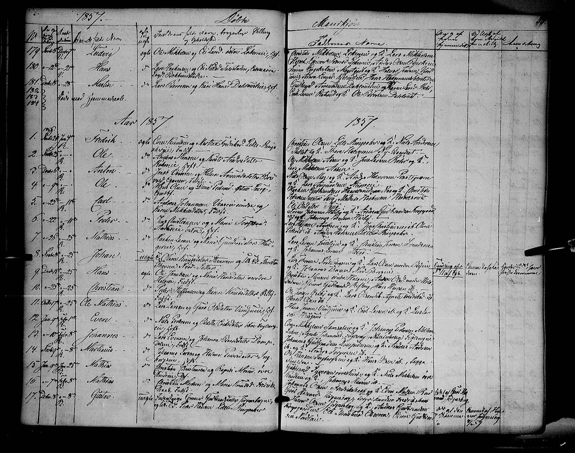 Ringsaker prestekontor, SAH/PREST-014/K/Ka/L0009: Parish register (official) no. 9, 1850-1860, p. 55